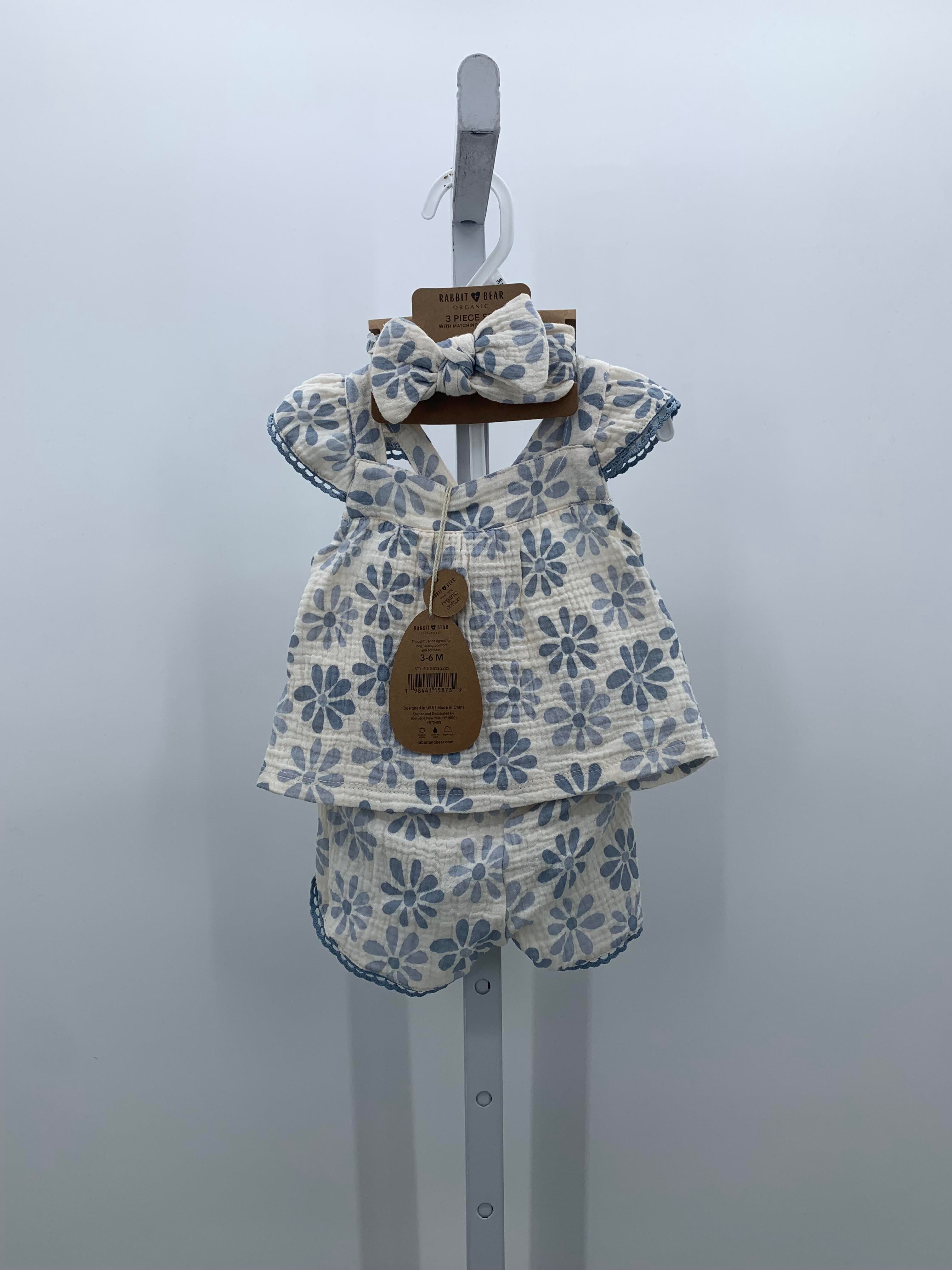 Rabbit + Bear Size 3-6 Months Girls 2 Pieces