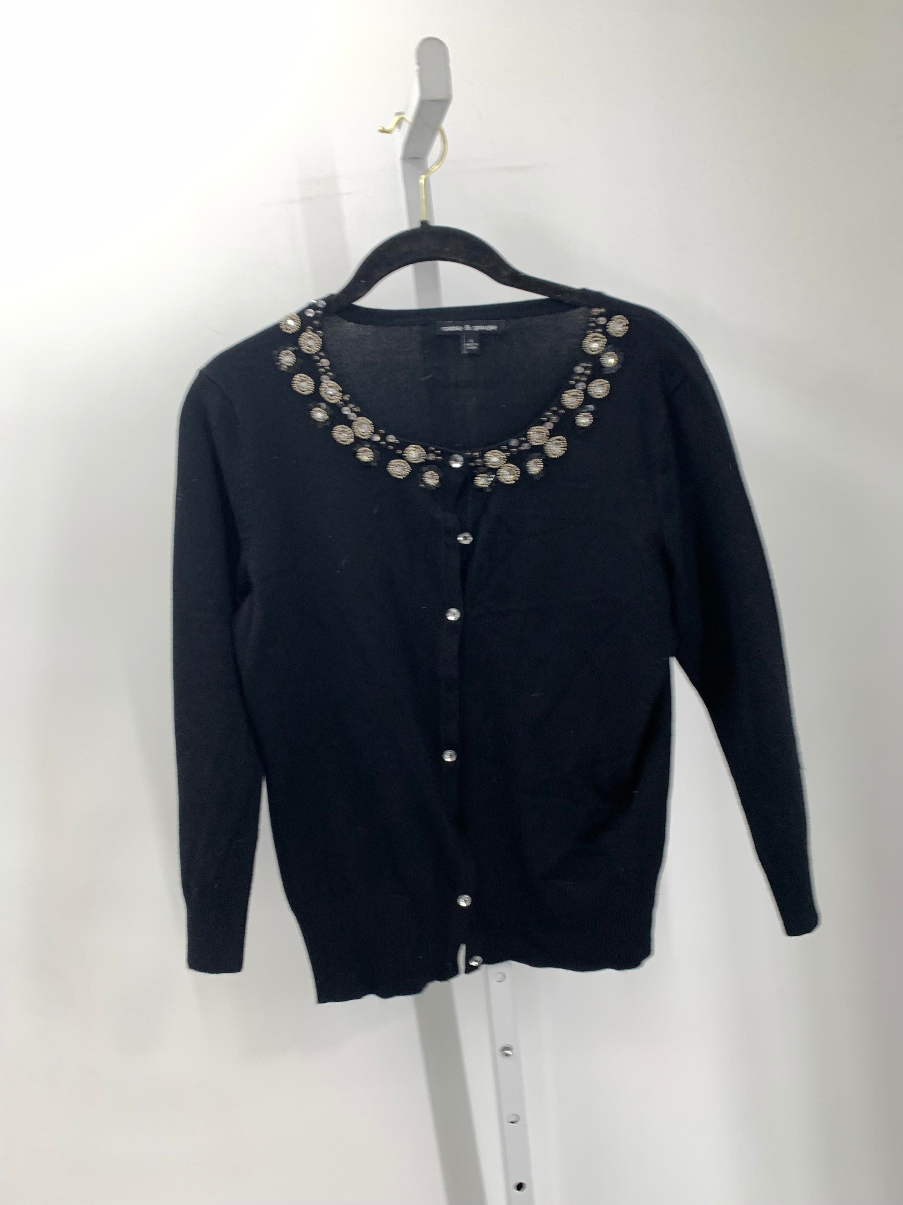 Cable & Gauge Size Small Misses Long Slv Sweater