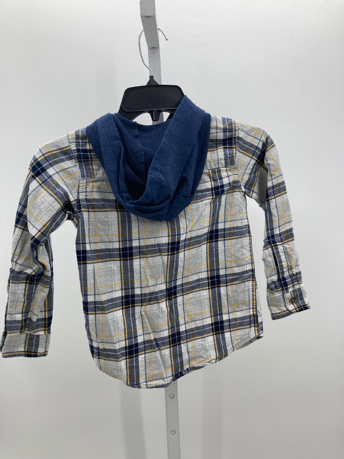 YELLOW HOODED PLAID