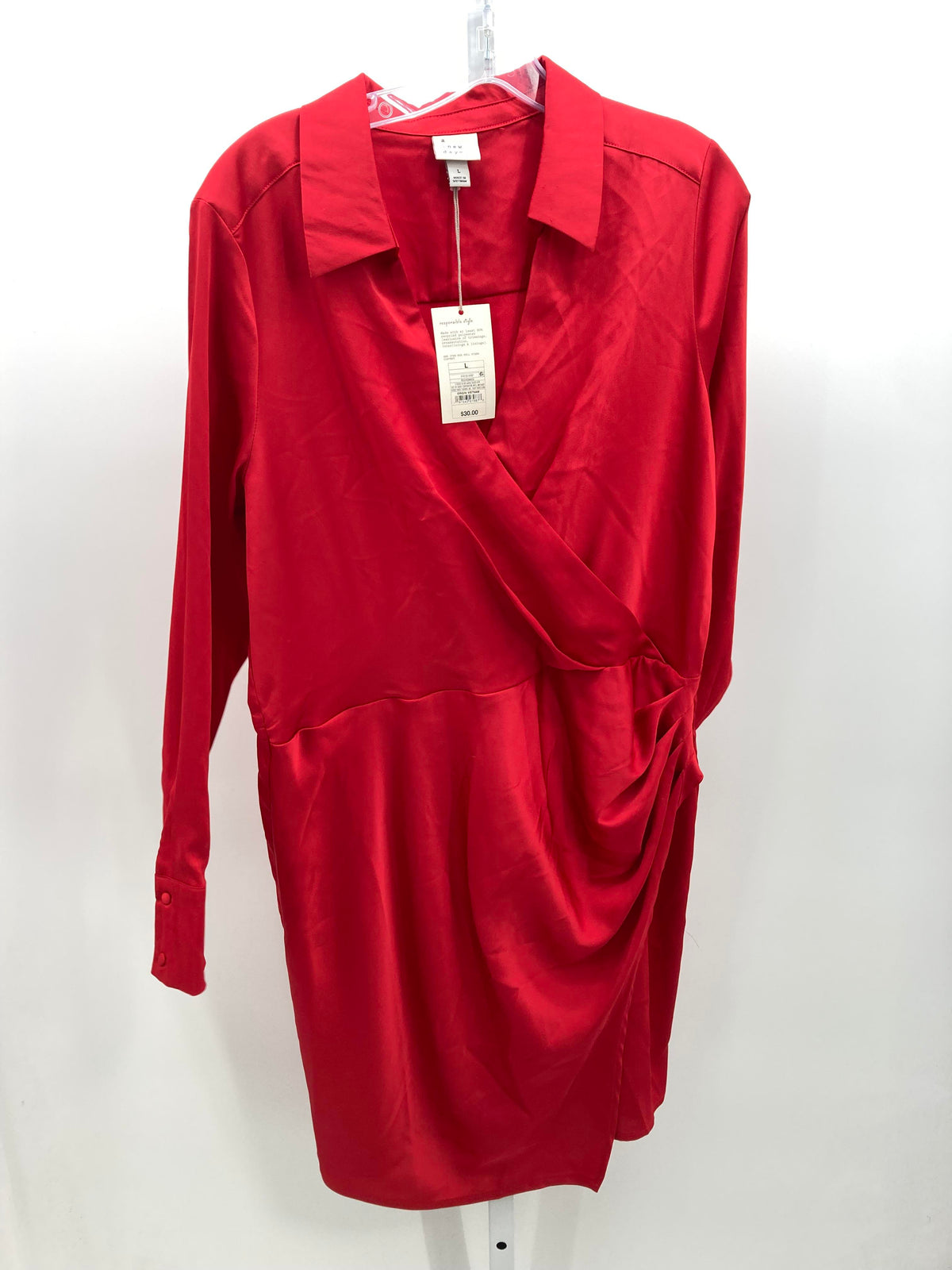 A New Day Size Large Misses Long Sleeve Dress