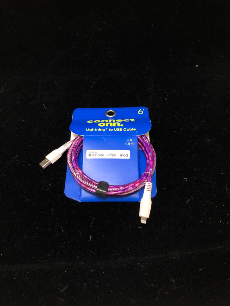 IPHONE CONNECT LIGHTNING USB CABLE-PURPLE.