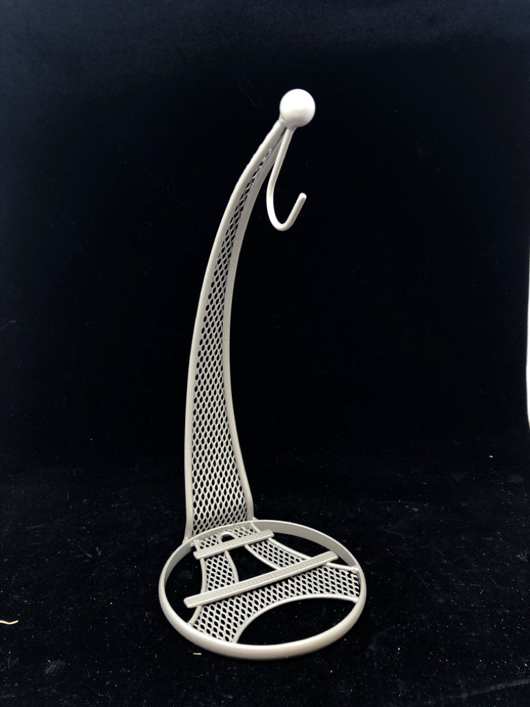 GREY EIFFEL TOWER METAL BANANA HOOK.