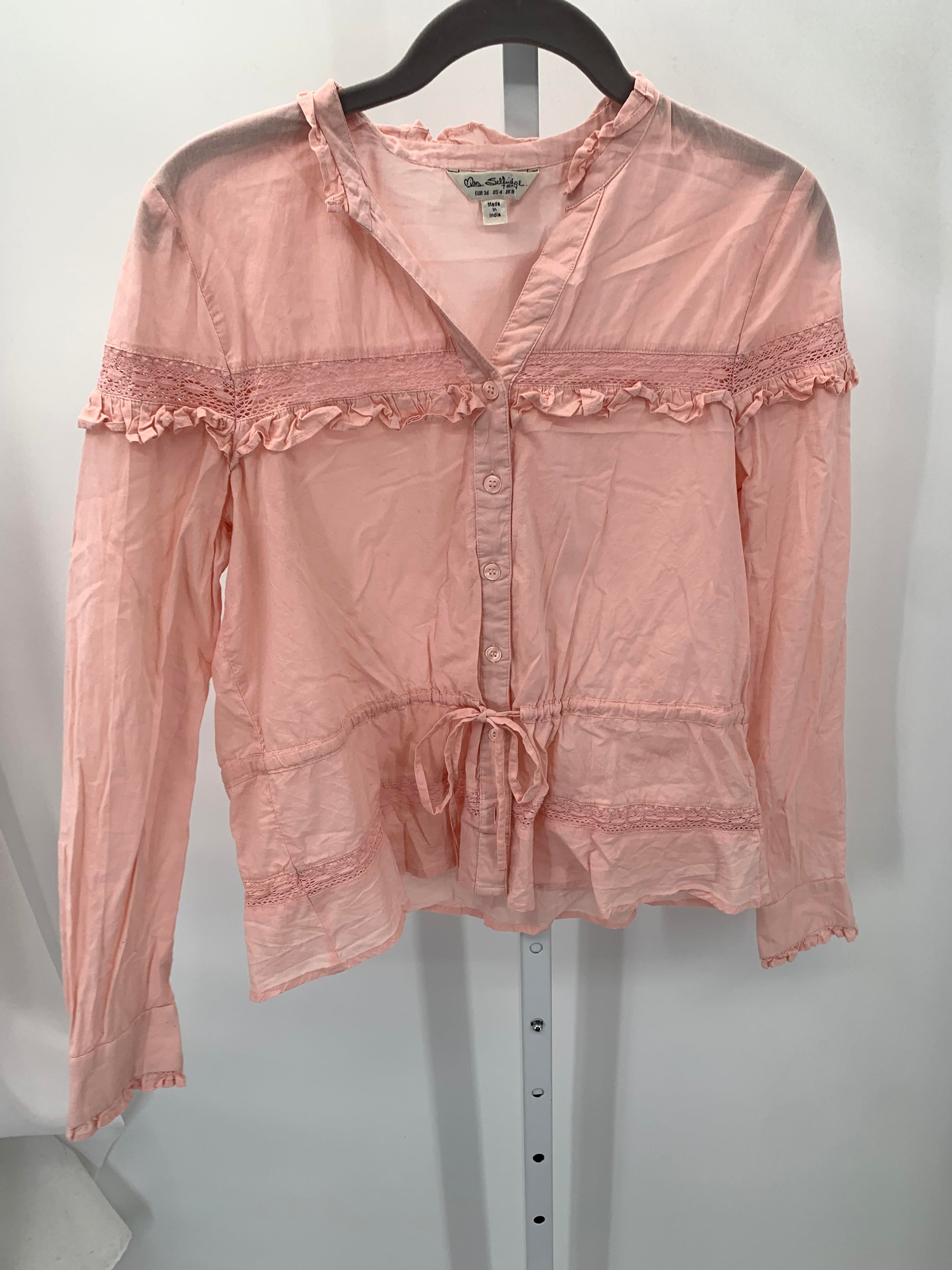 Size 4 Misses Long Sleeve Shirt