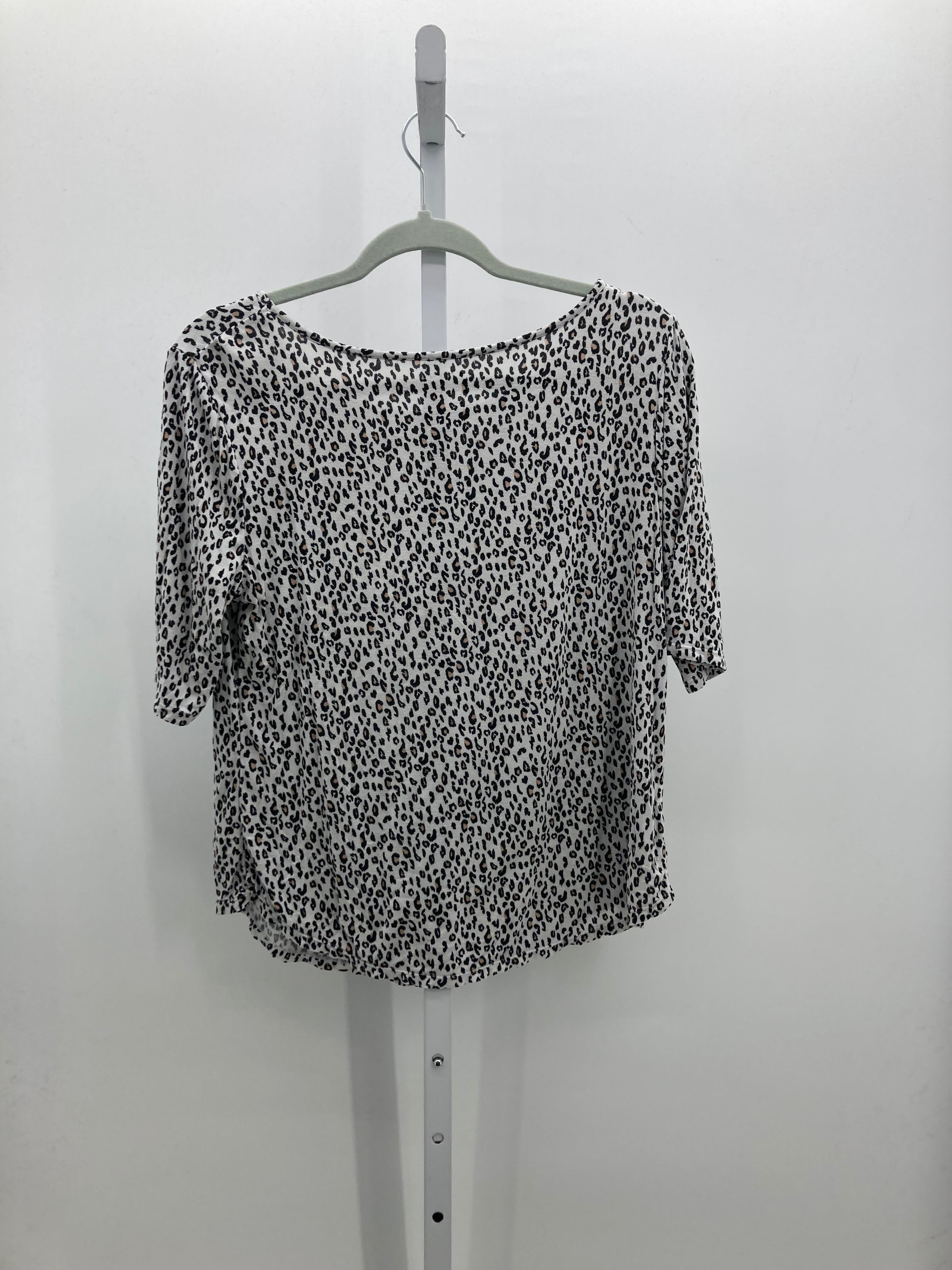 Talbots Size Large Petite Petite Short Sleeve Shirt