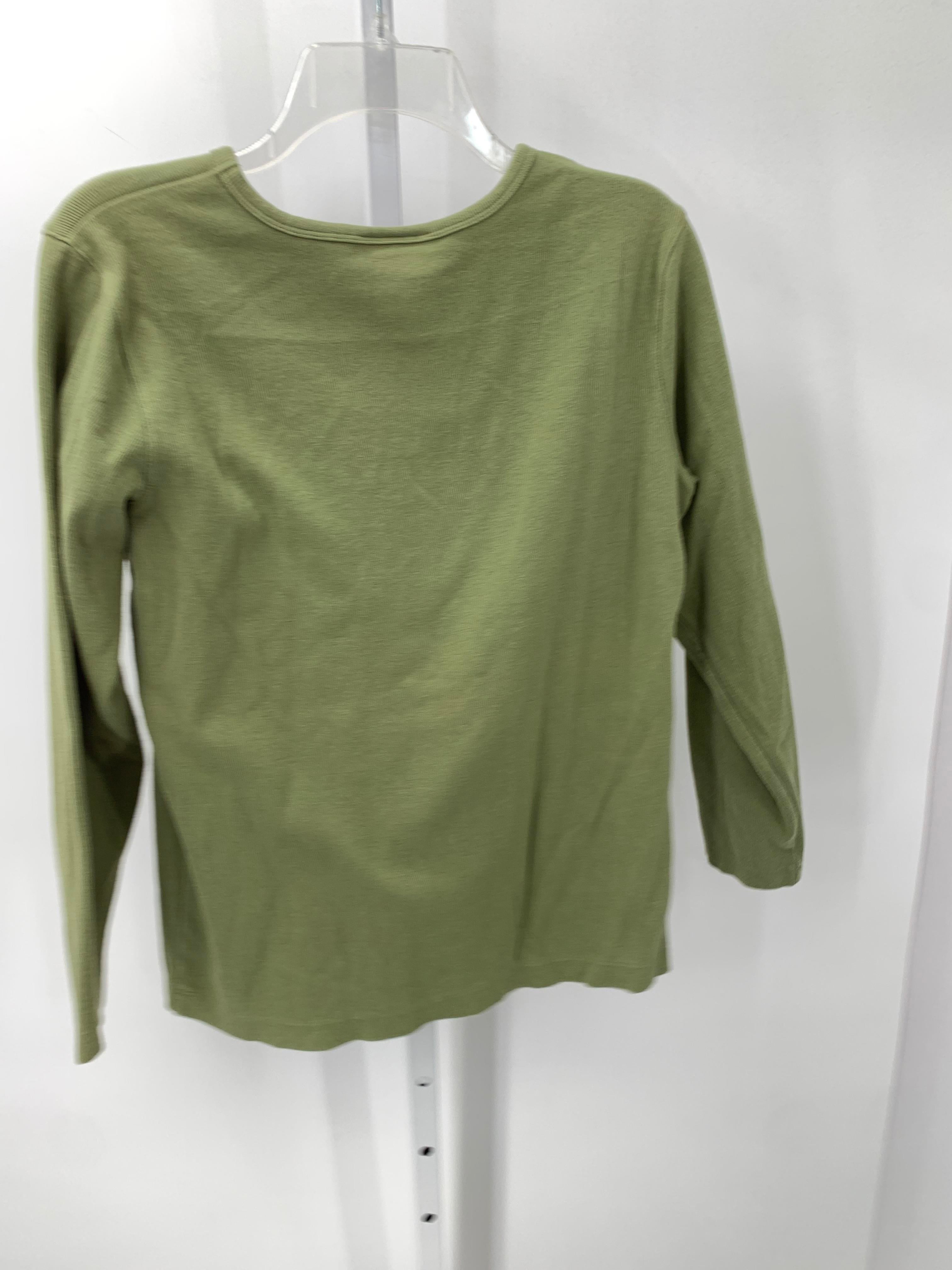 Talbots Size Medium Misses Long Sleeve Shirt