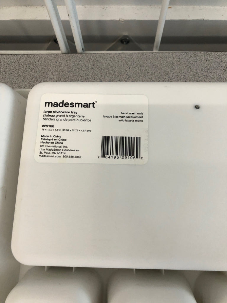 6-SLOT MADESMART LARGE SILVERWARE TRAY.