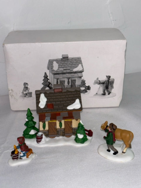 DEPT 56 "TENDING THE NEW CALVES" 3PC SET- IN BOX