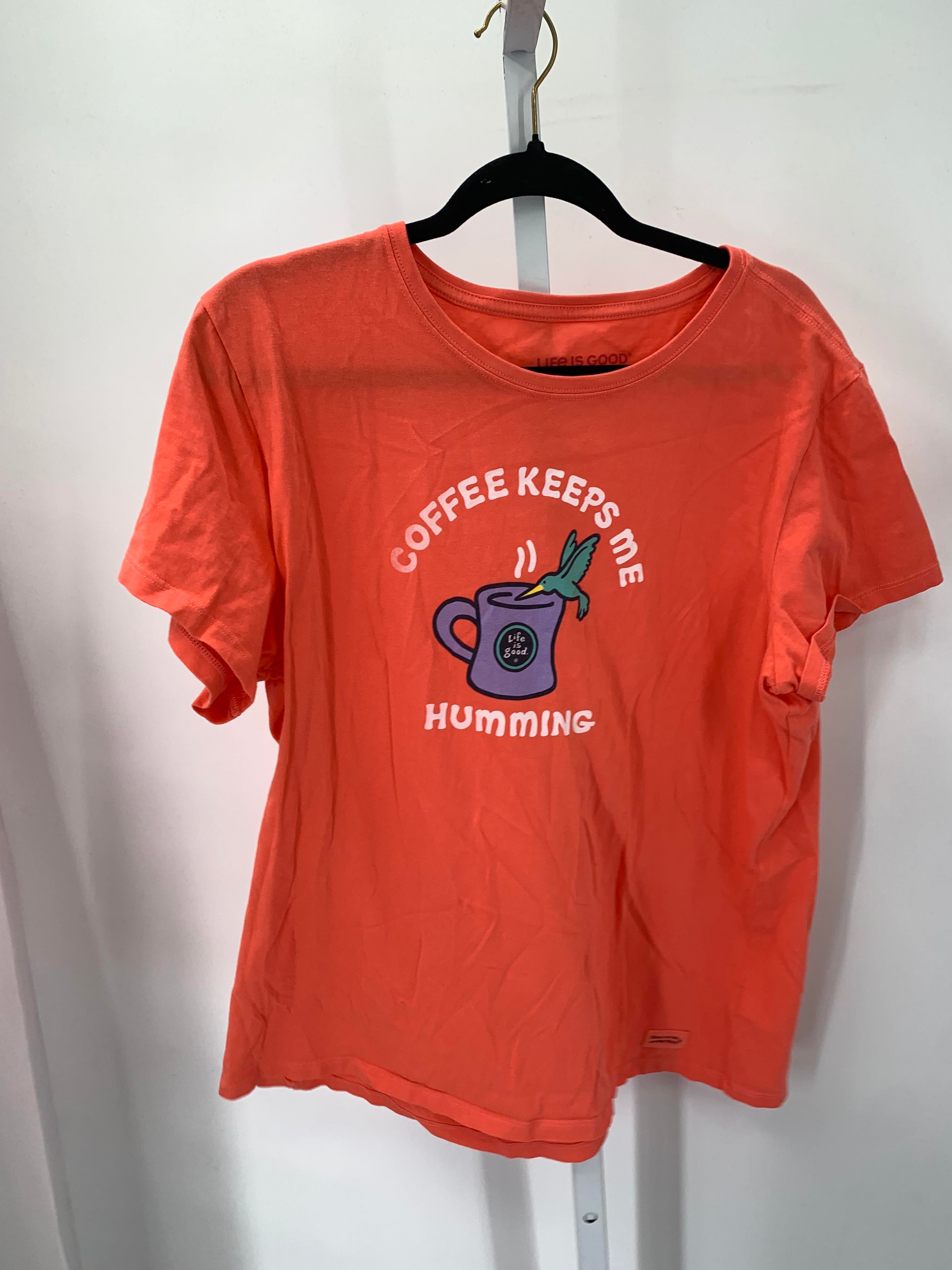 Life is Good Size Extra Large Misses Short Sleeve Shirt
