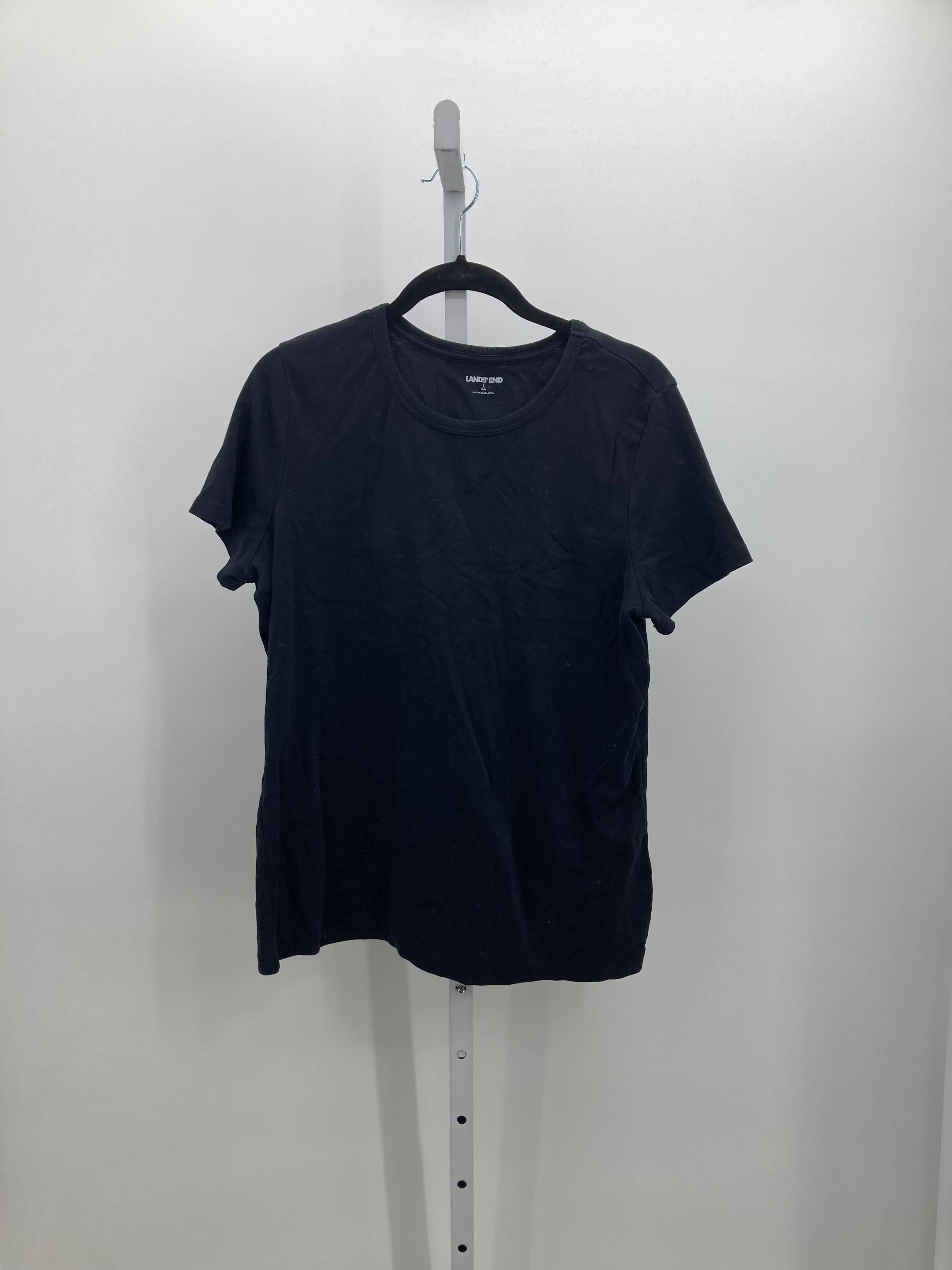 Lands End Size Large Misses Short Sleeve Shirt