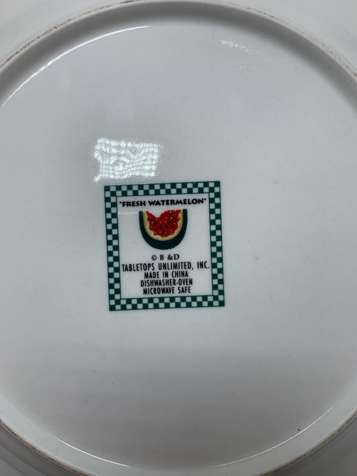 CIRCLE CHECKERED WATERMELON PLATTER.