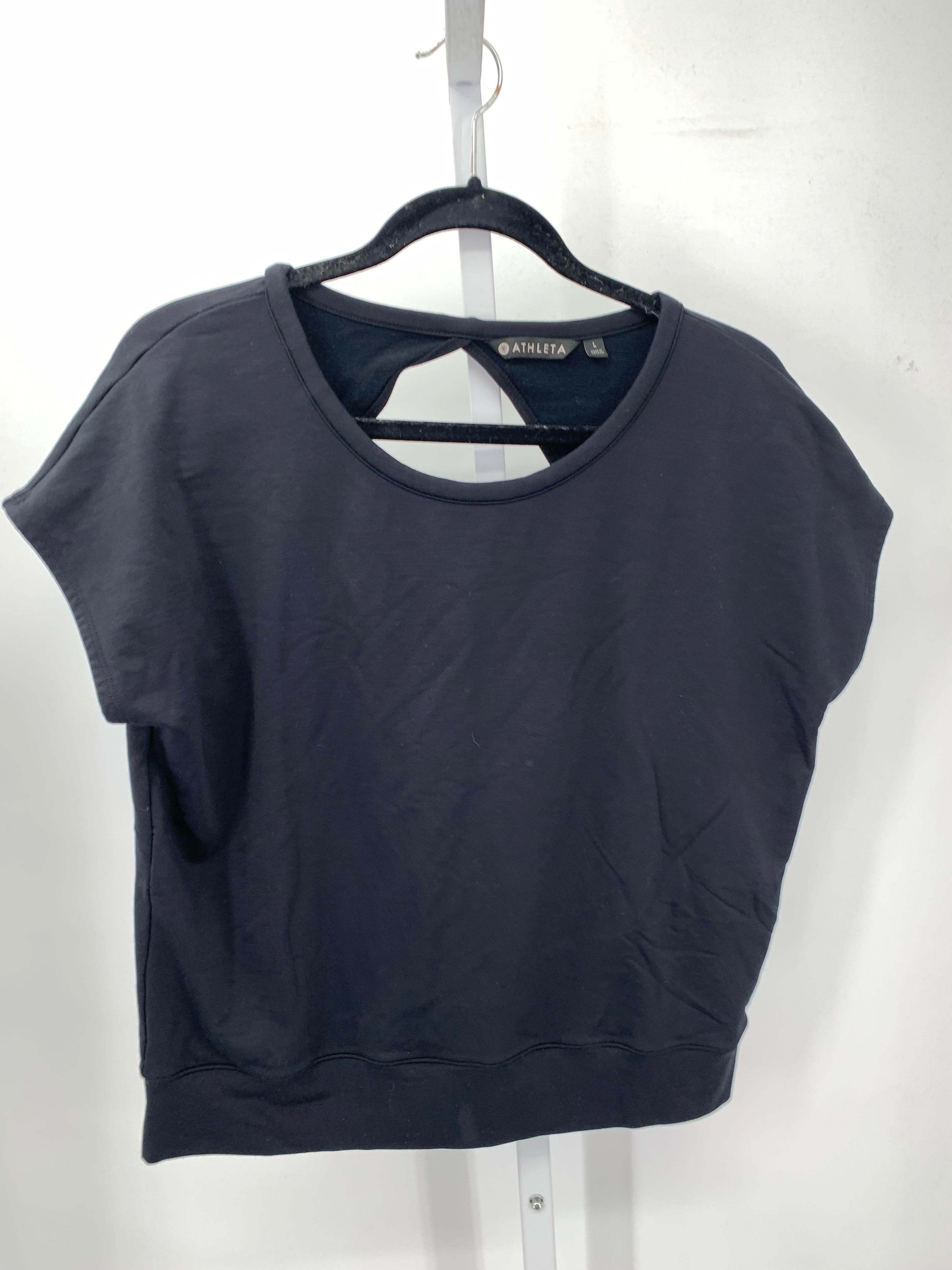 Athleta Size Large Misses Short Sleeve Shirt