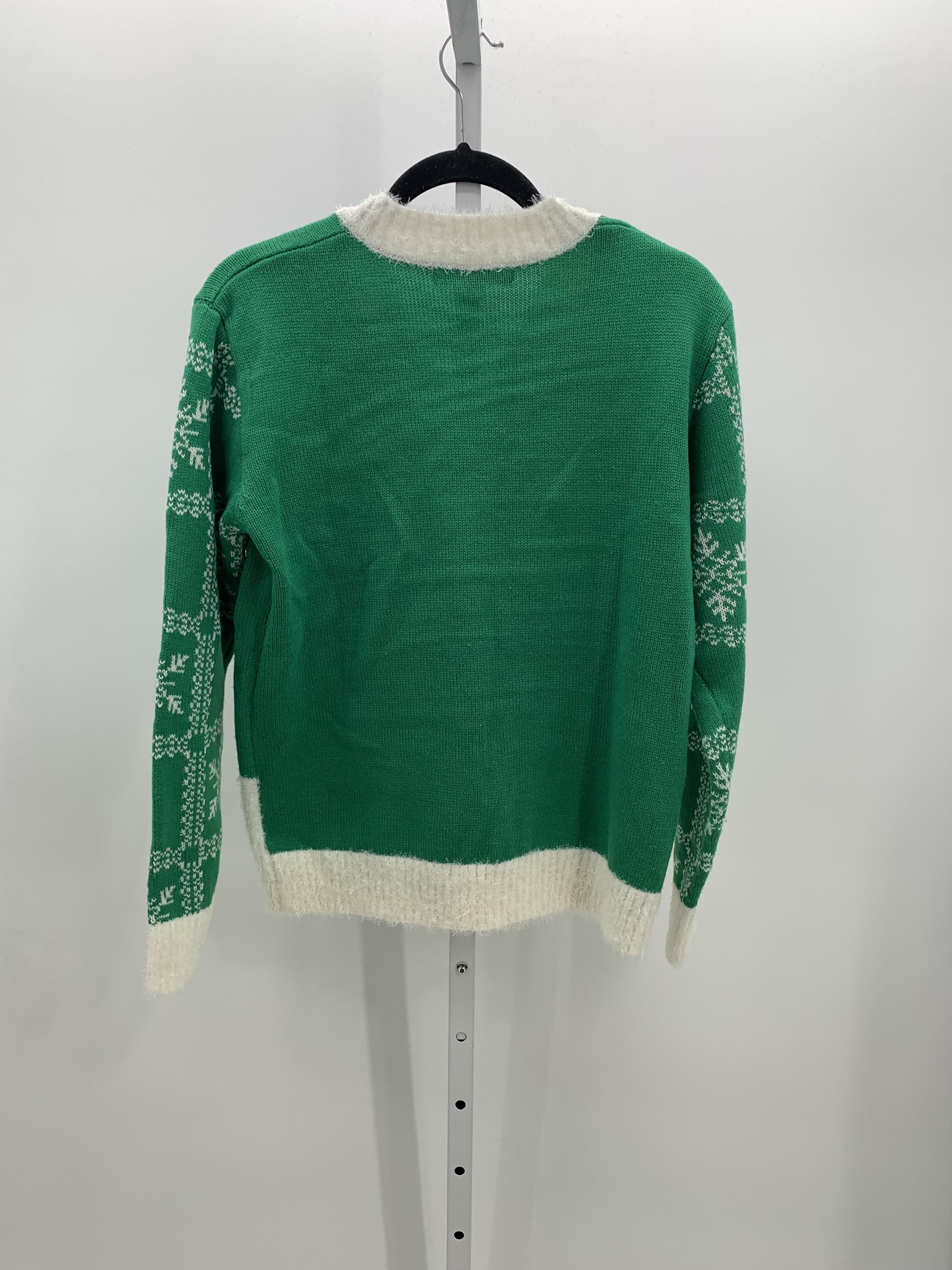 SEQUINS TREE AND PRESENTS LONG SLV SWEATER.