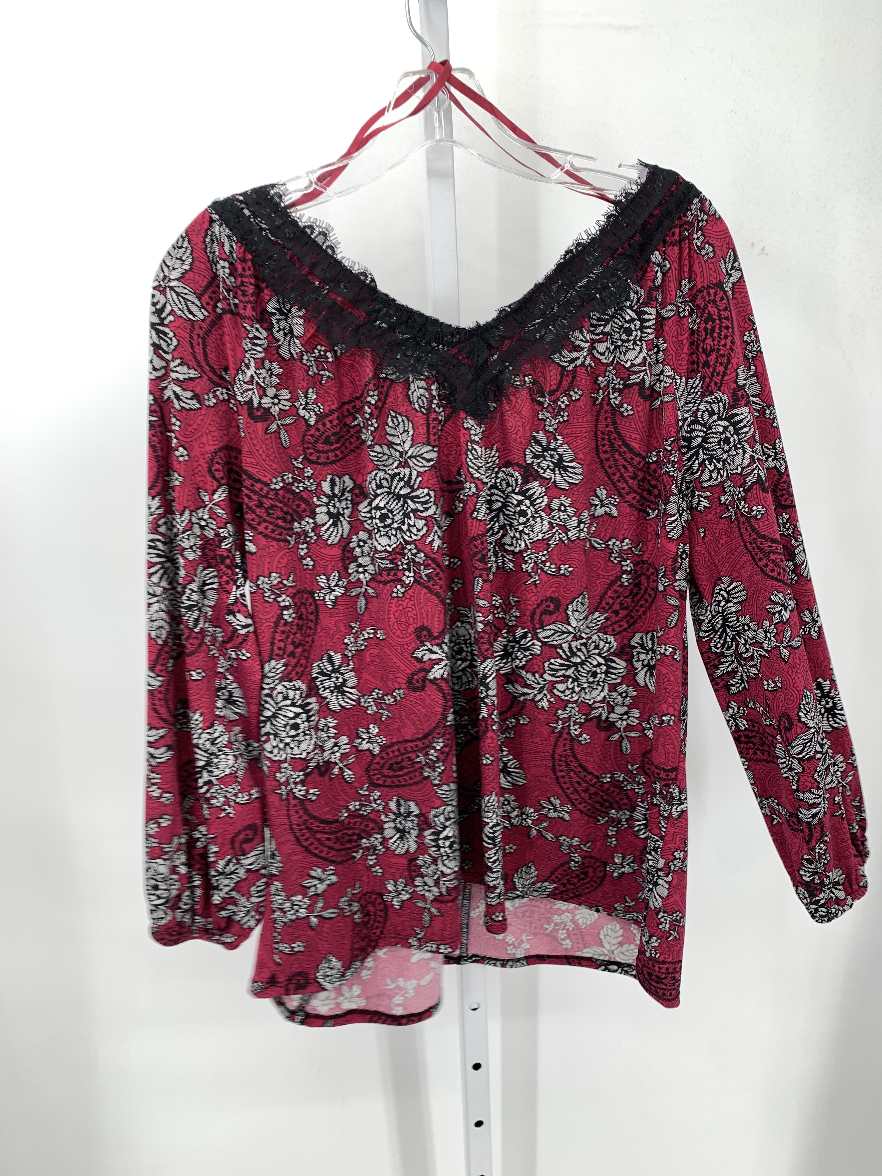 Roz & Ali Size Large Misses Long Sleeve Shirt