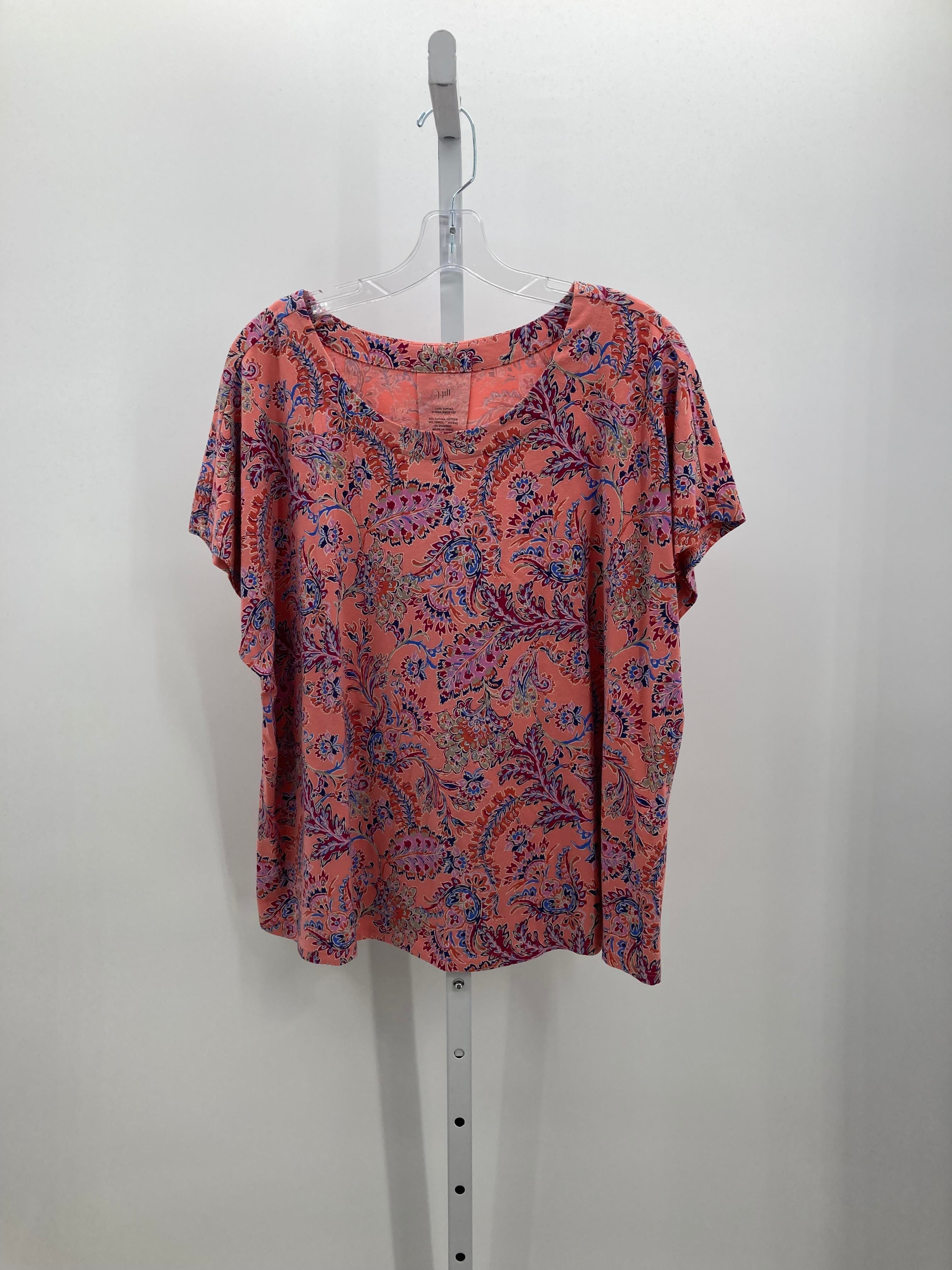 J-Jill Size X Large Petite Petite Short Sleeve Shirt