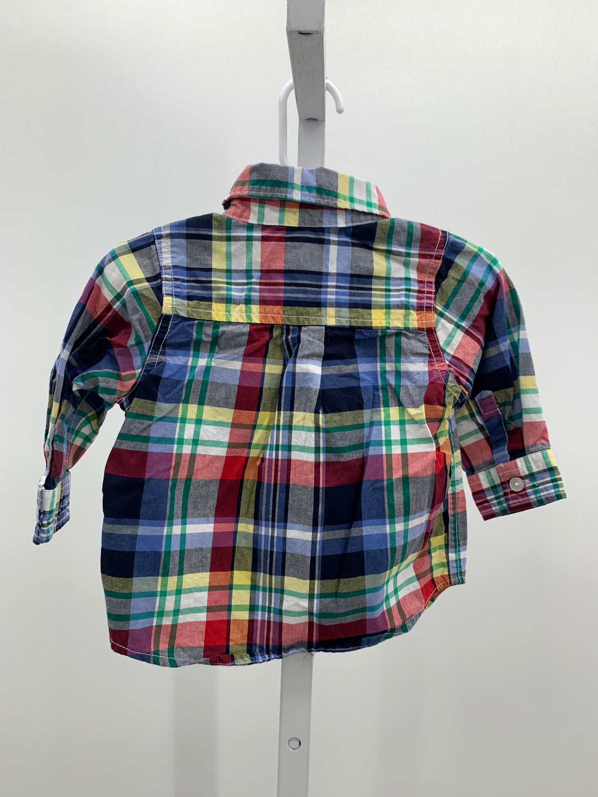 PLAID BTN DOWN