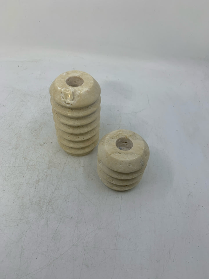 2 BEIGE HEAVY RIBBED TAPERED.