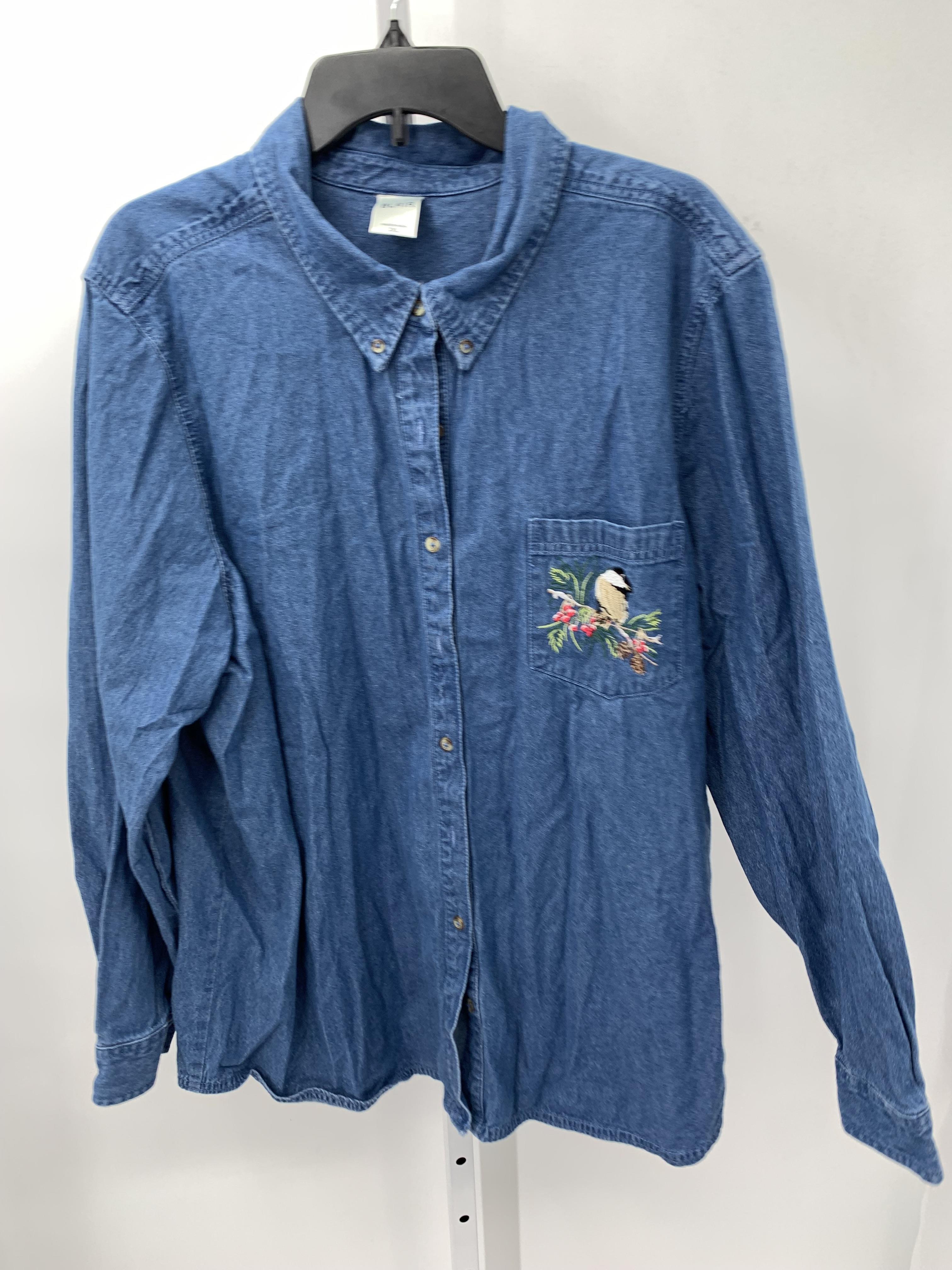 Blair Size 2X Womens Long Sleeve Shirt