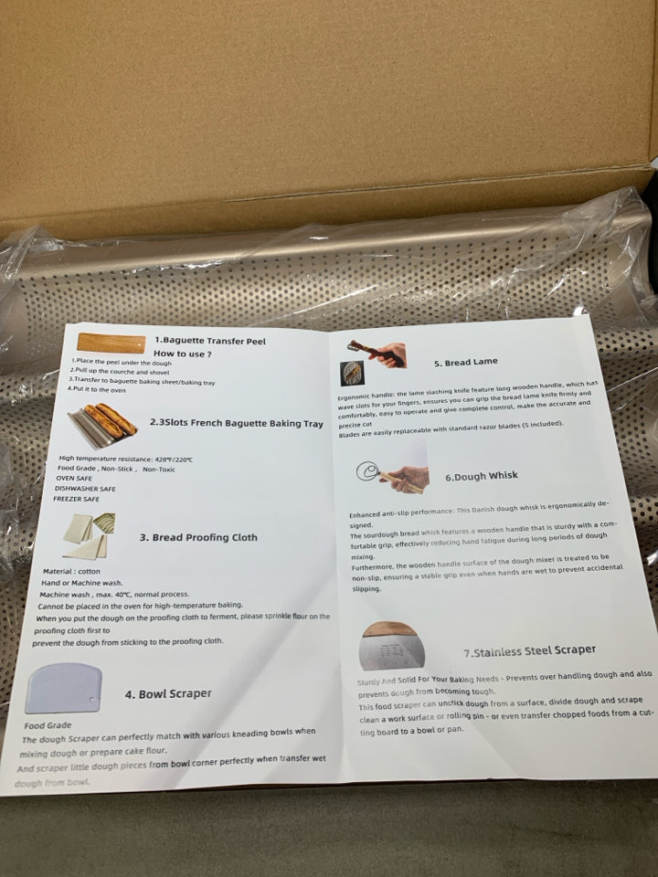 IN BOX NEW BAGETTE TRANSFER PEEL SET.