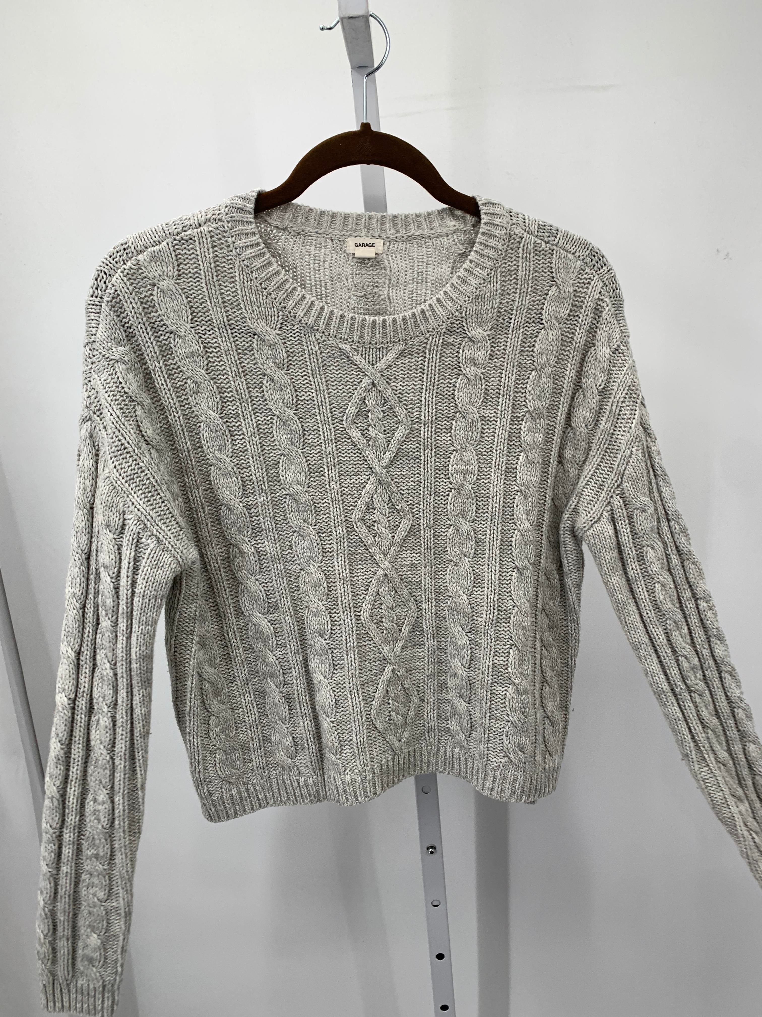 Garage Size Small Juniors Long Sleeve Sweater