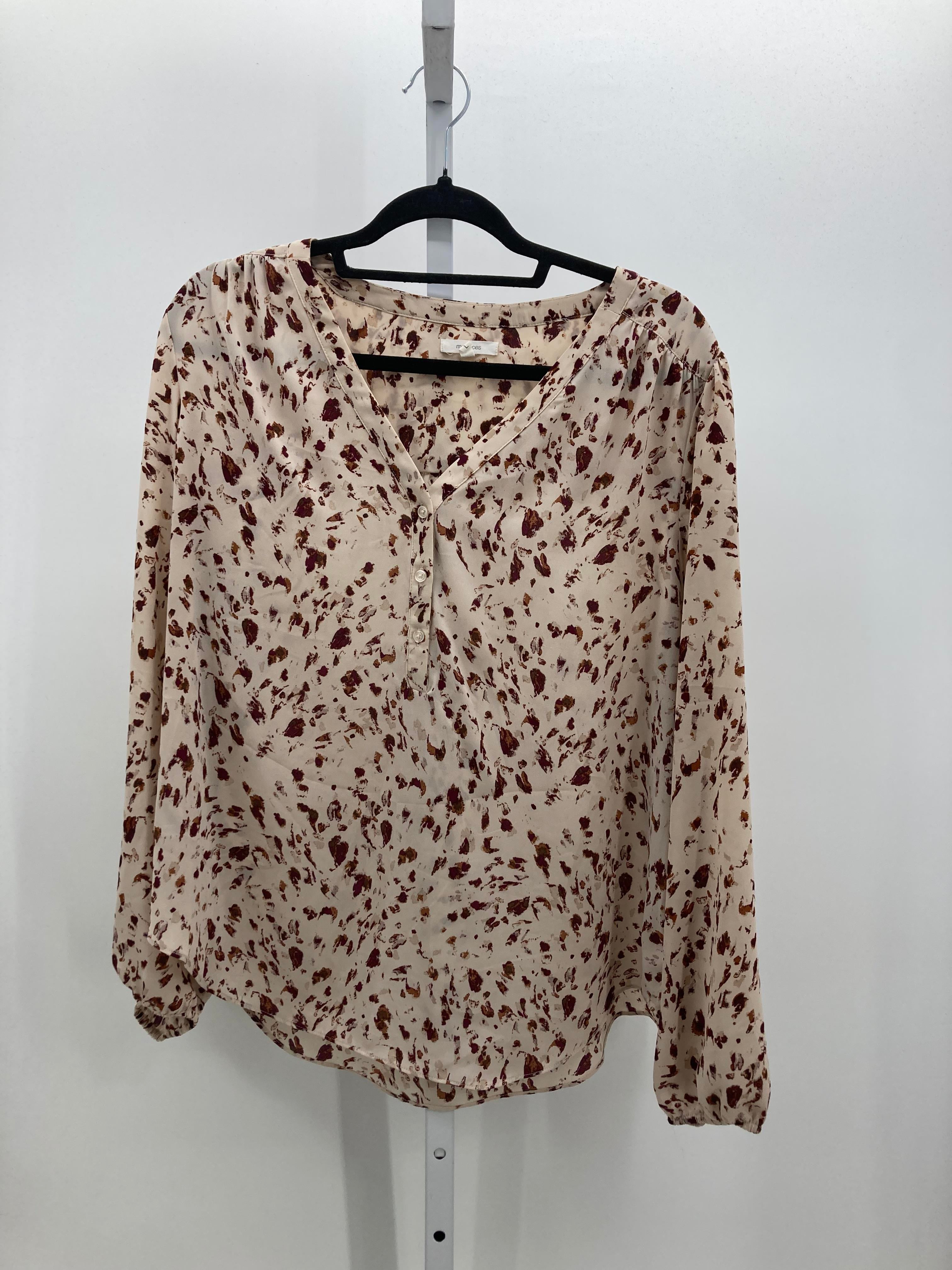 Maurices Size Large Misses Long Sleeve Shirt