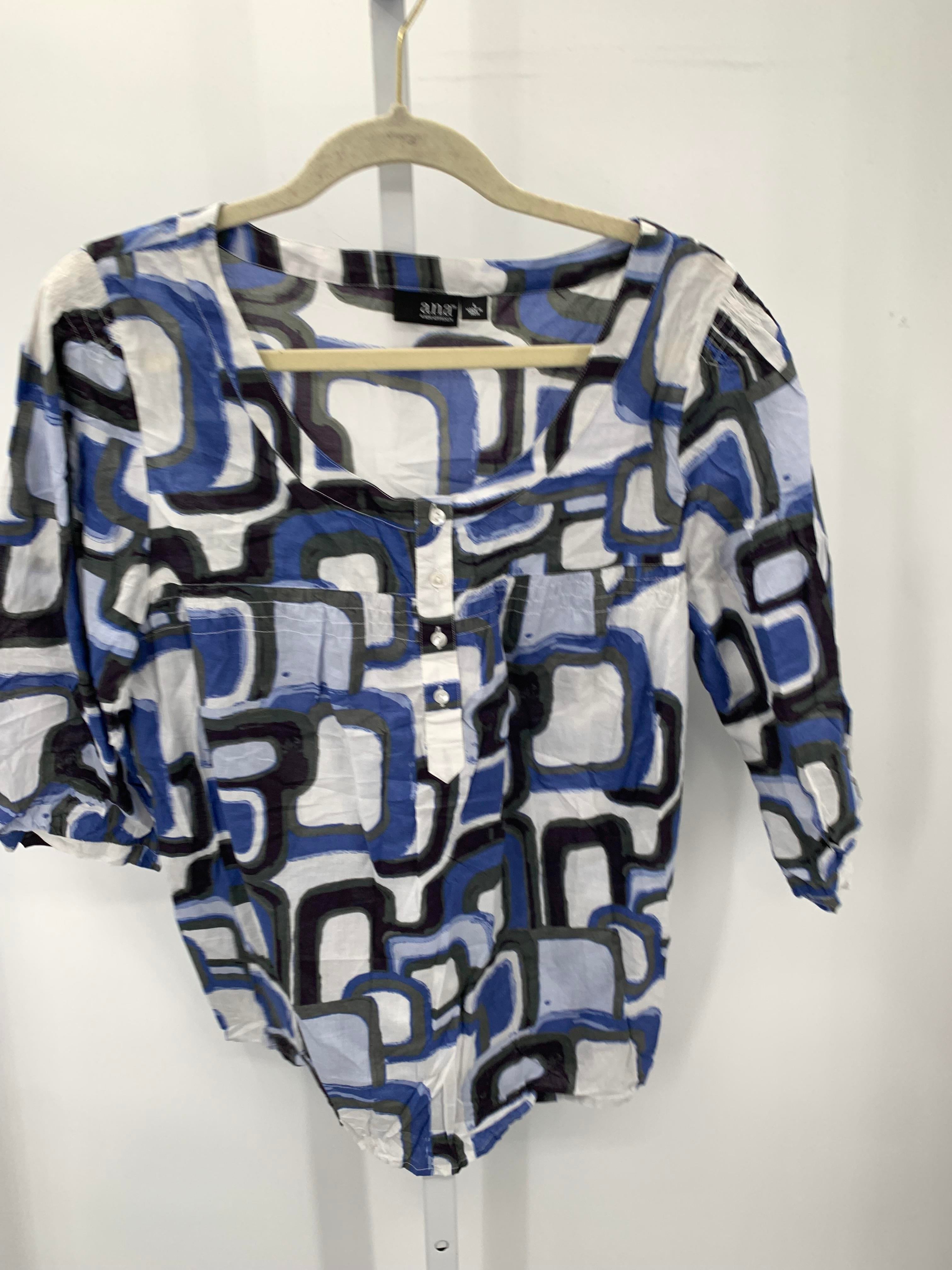 A.N.A. Size Large Misses Short Sleeve Shirt
