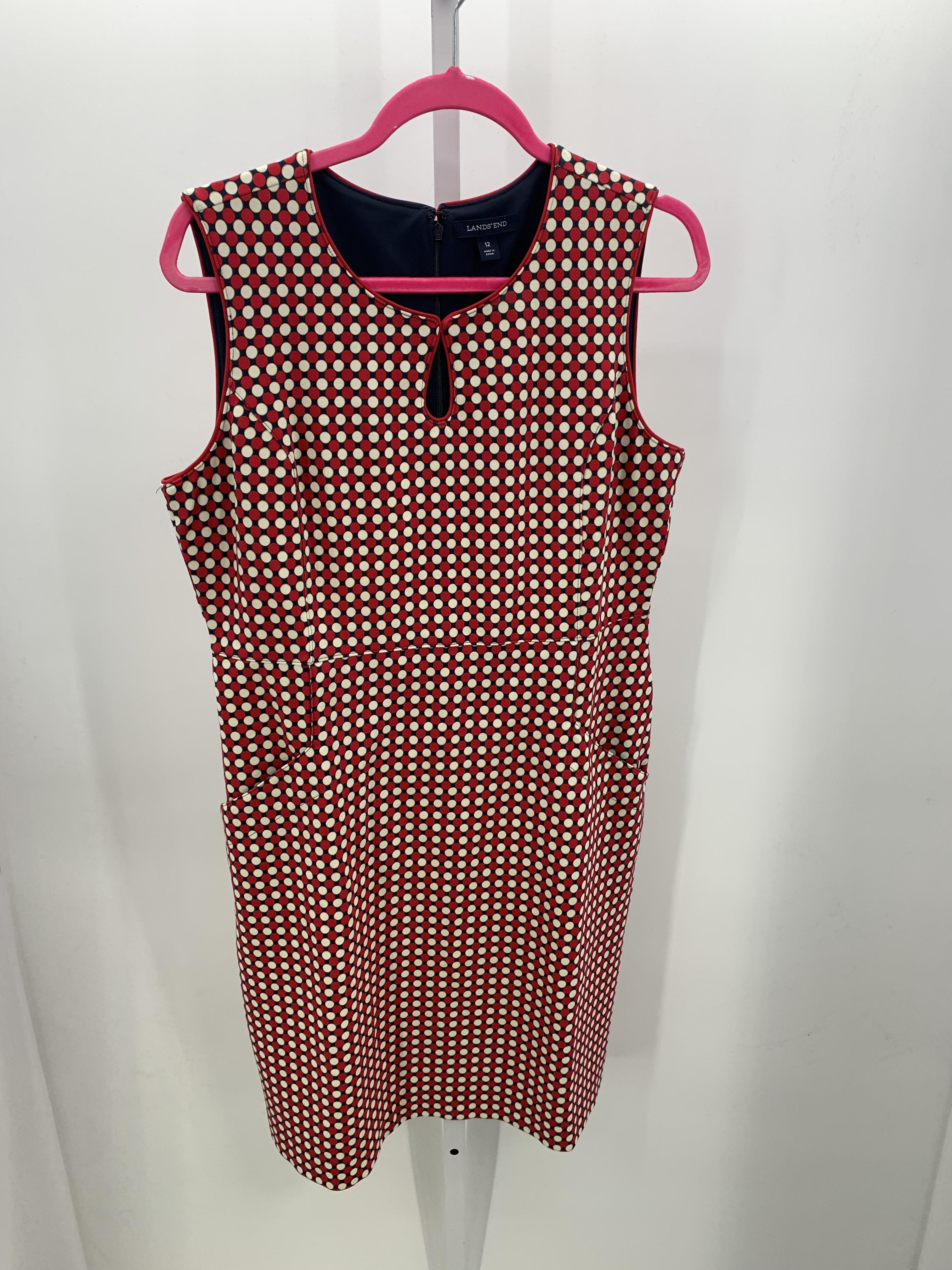 Lands End Size 12 Misses Sleeveless Dress