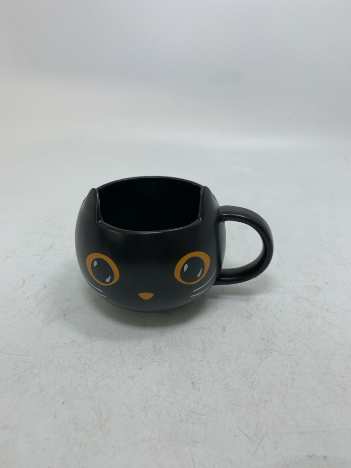 STARBUCKS BLACK CAT MUG.