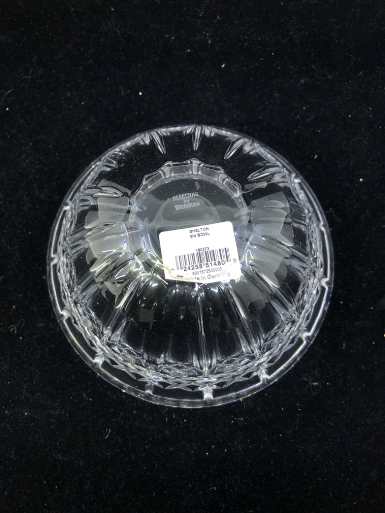 NIB MARQUIS BY WATERFORD CUT CRYSTAL SHELTON BOWL.