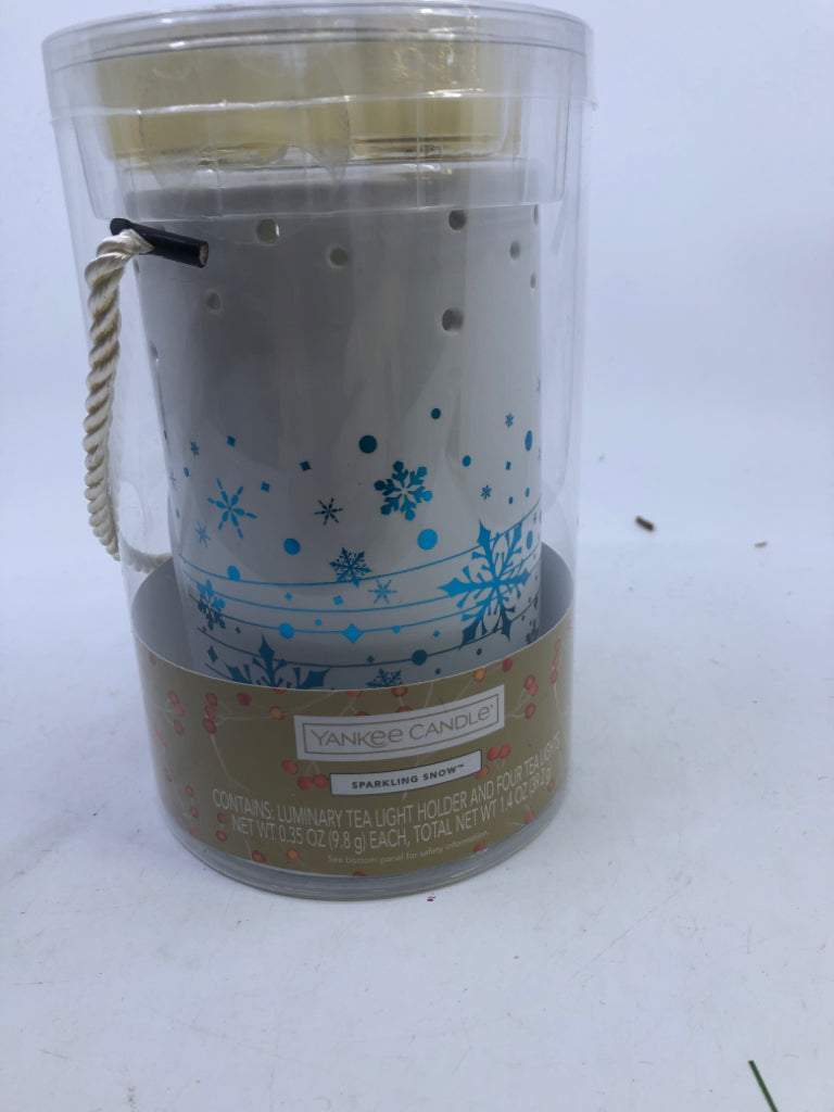 NEW SNOWFLAKES TEA LIGHT SET- YANKEE CANDLE