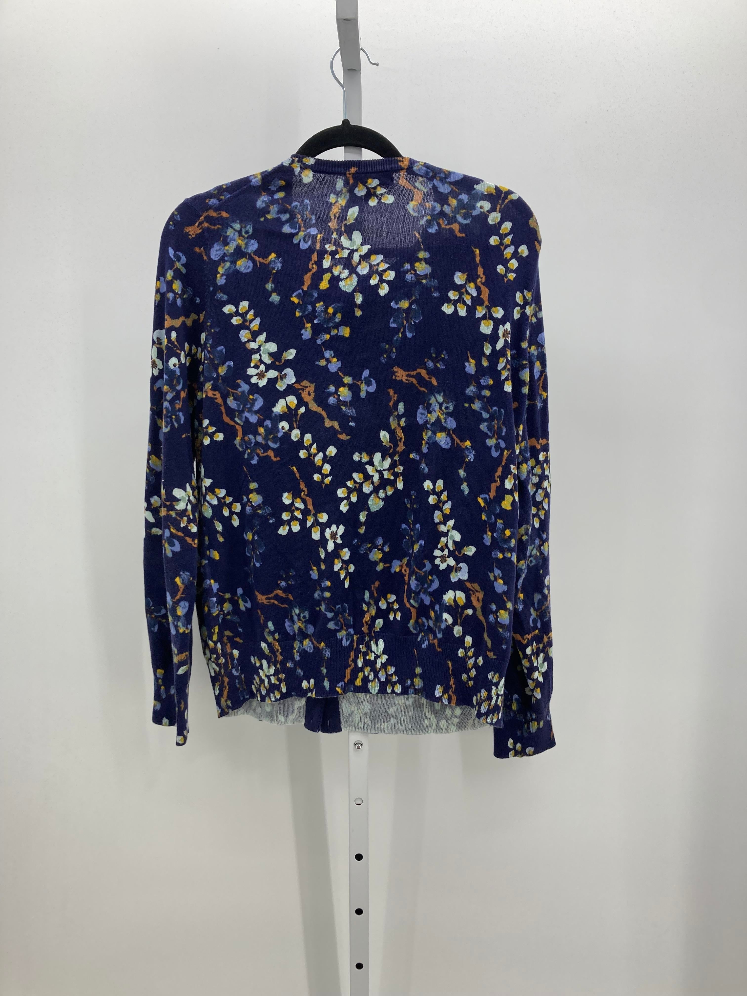Lands End Size Large Misses Long Slv Sweater