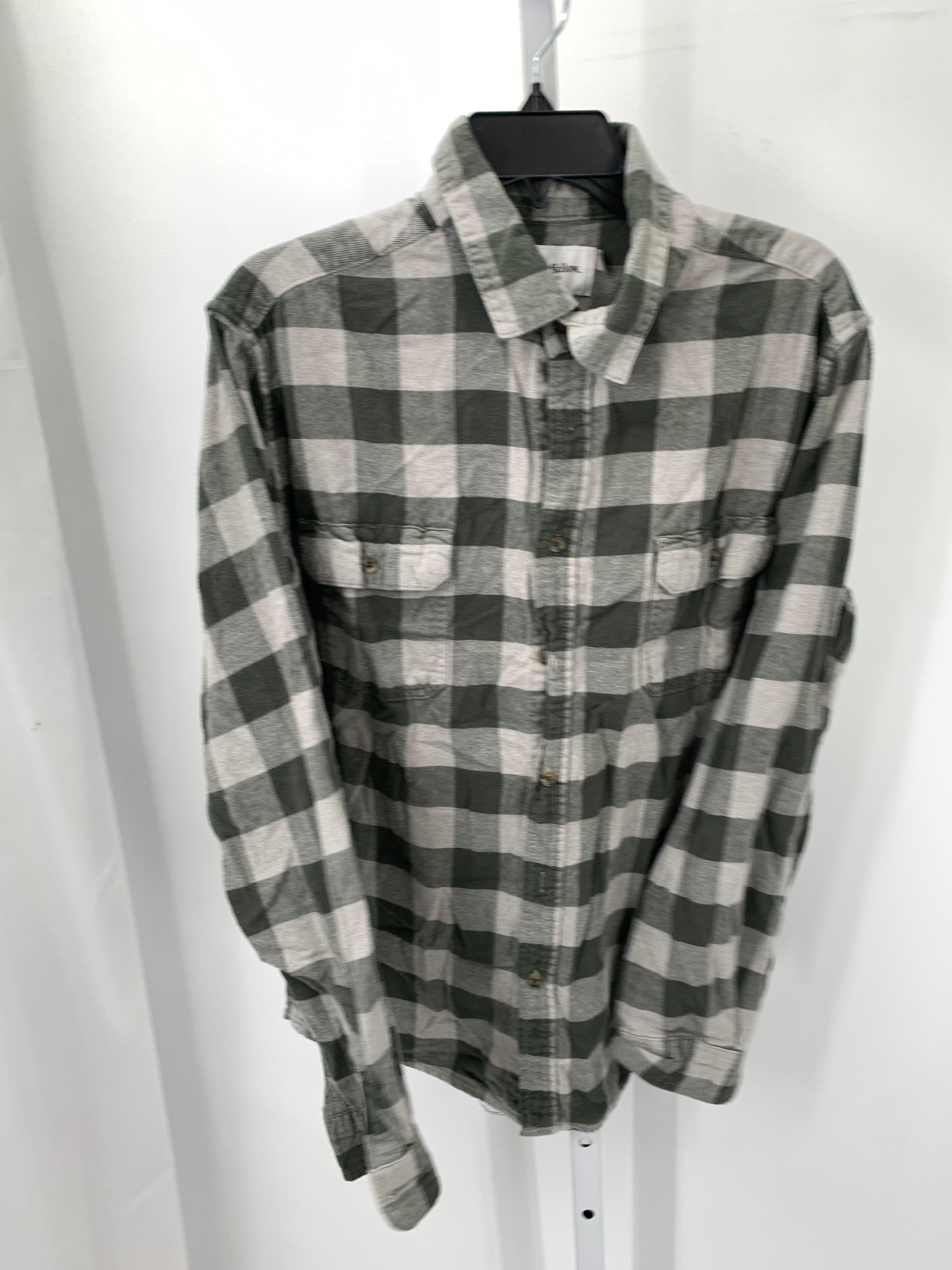 GREY PLAID BTN DOWN