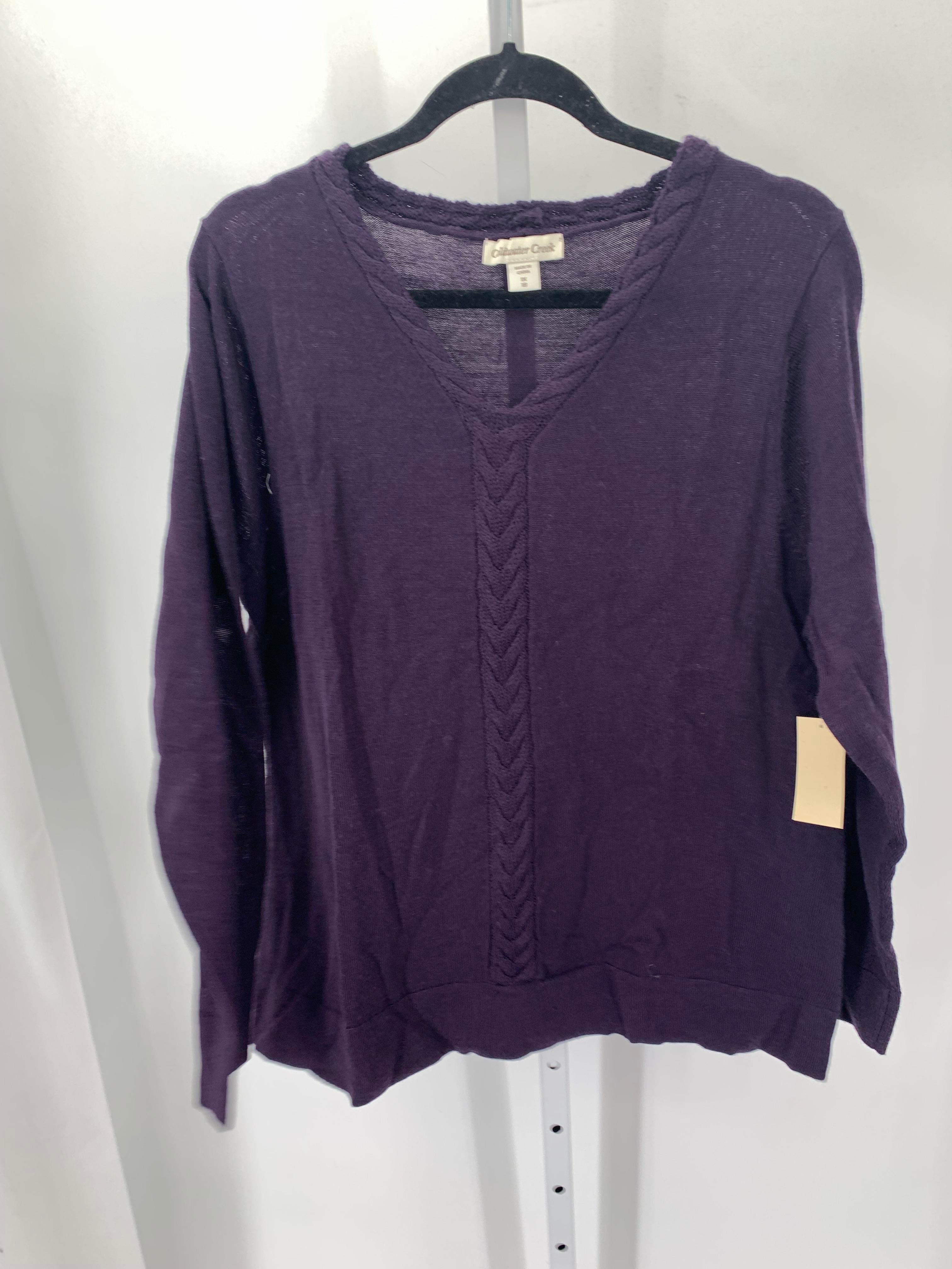 Coldwater Creek Size 1X Womens Long Slv Sweater