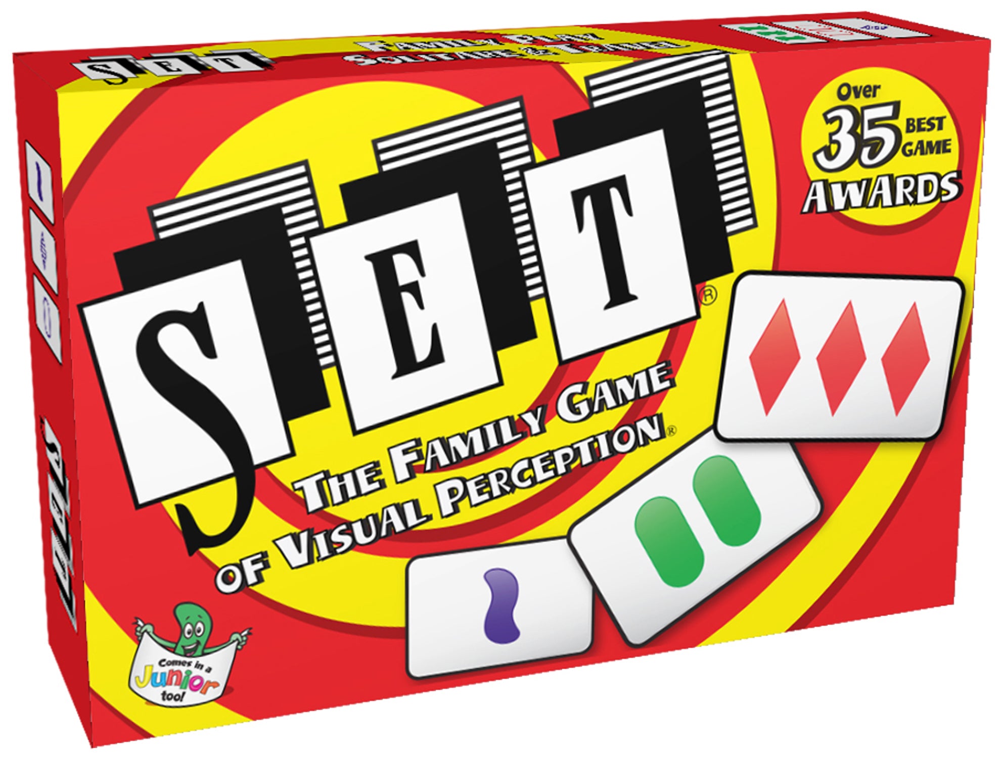 Set Card Game: the Family Game of Visual Perception -