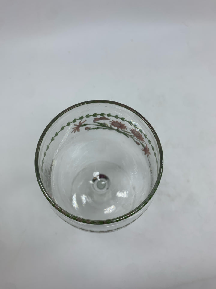 2PC PORTMEIRION WINE GLASSES.