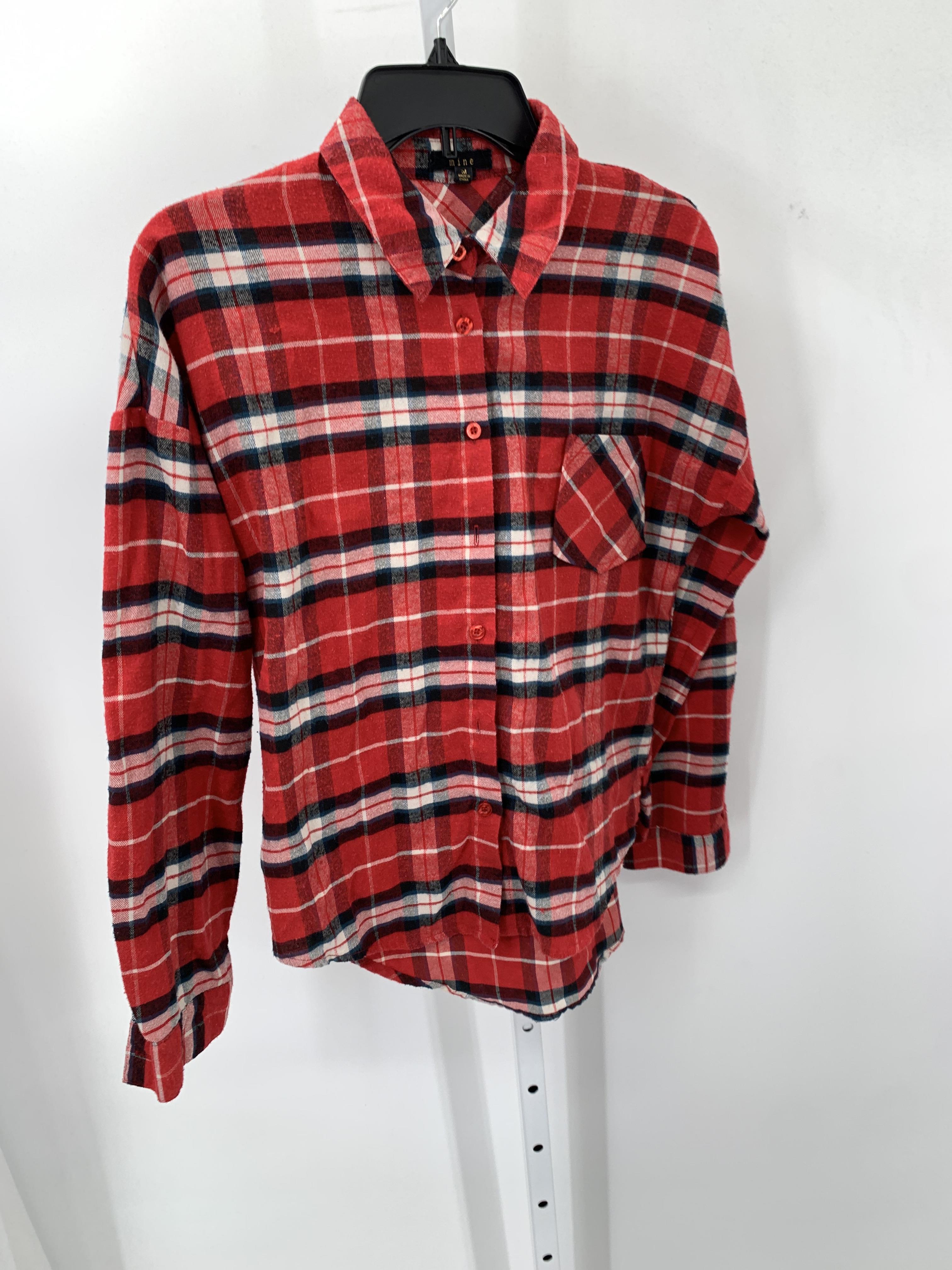 Mine Size Medium Juniors Long Sleeve Shirt
