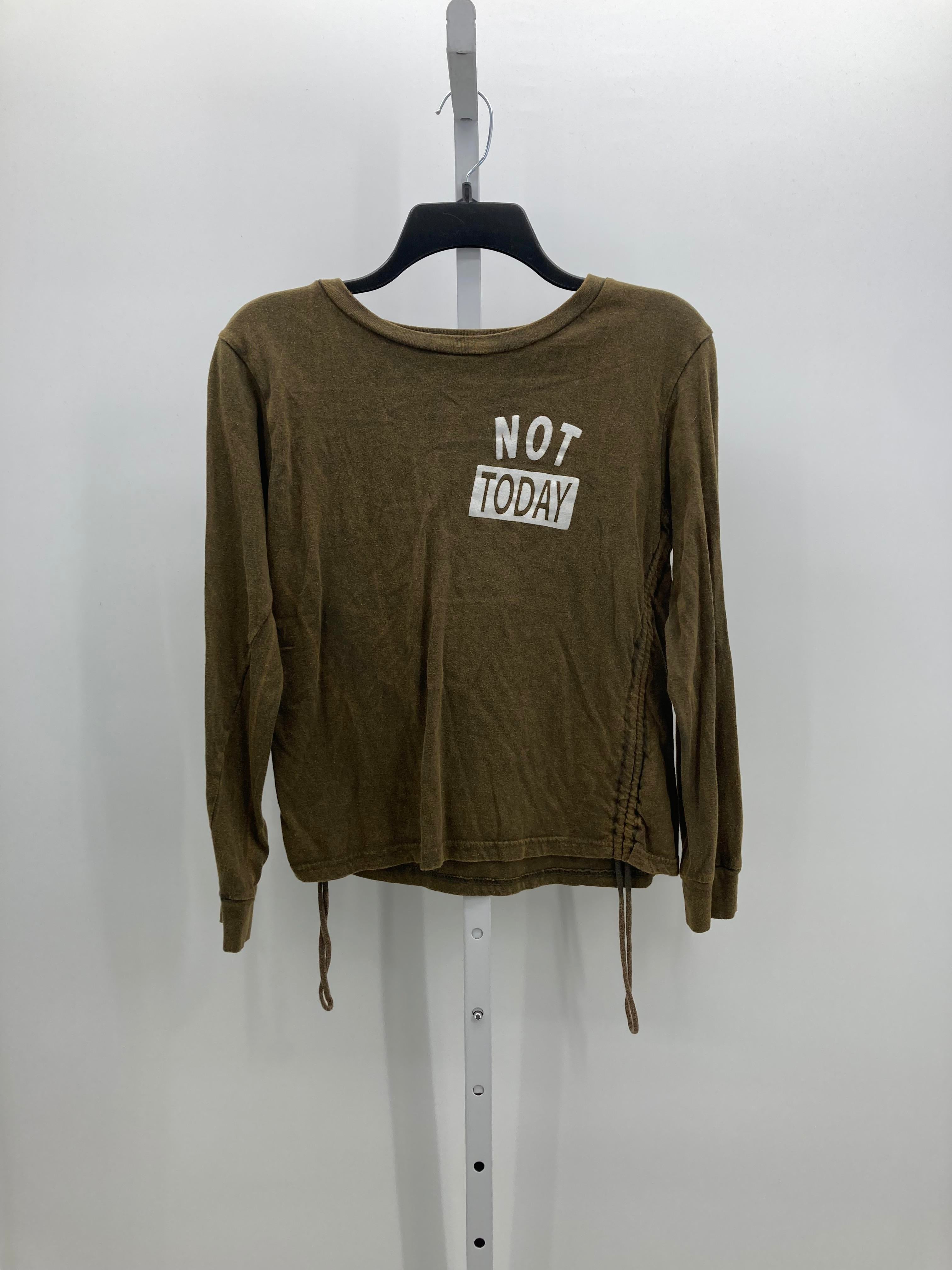 On Fire Size Medium Juniors Long Sleeve Shirt