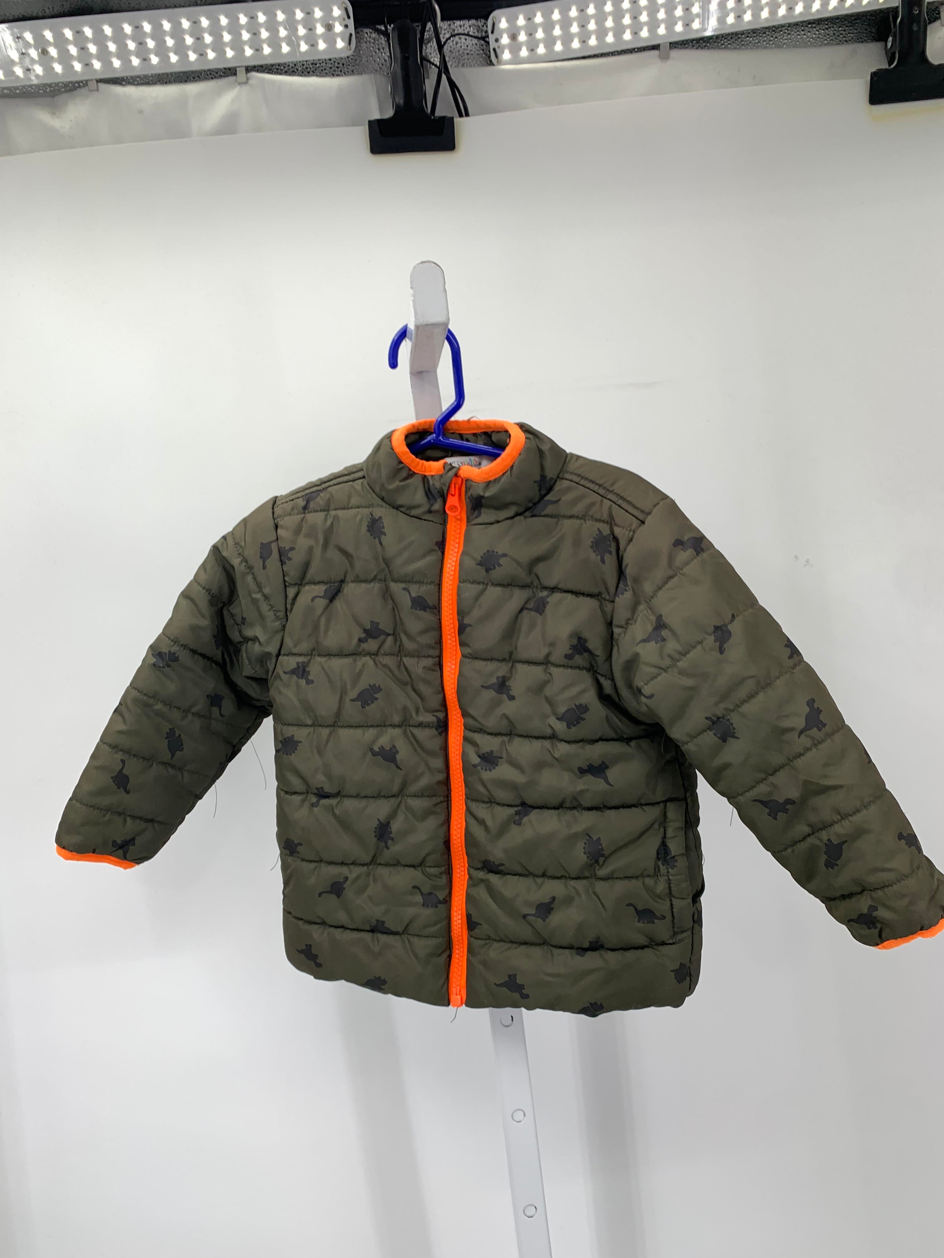 DINOSAURS ORANGE ZIP UP