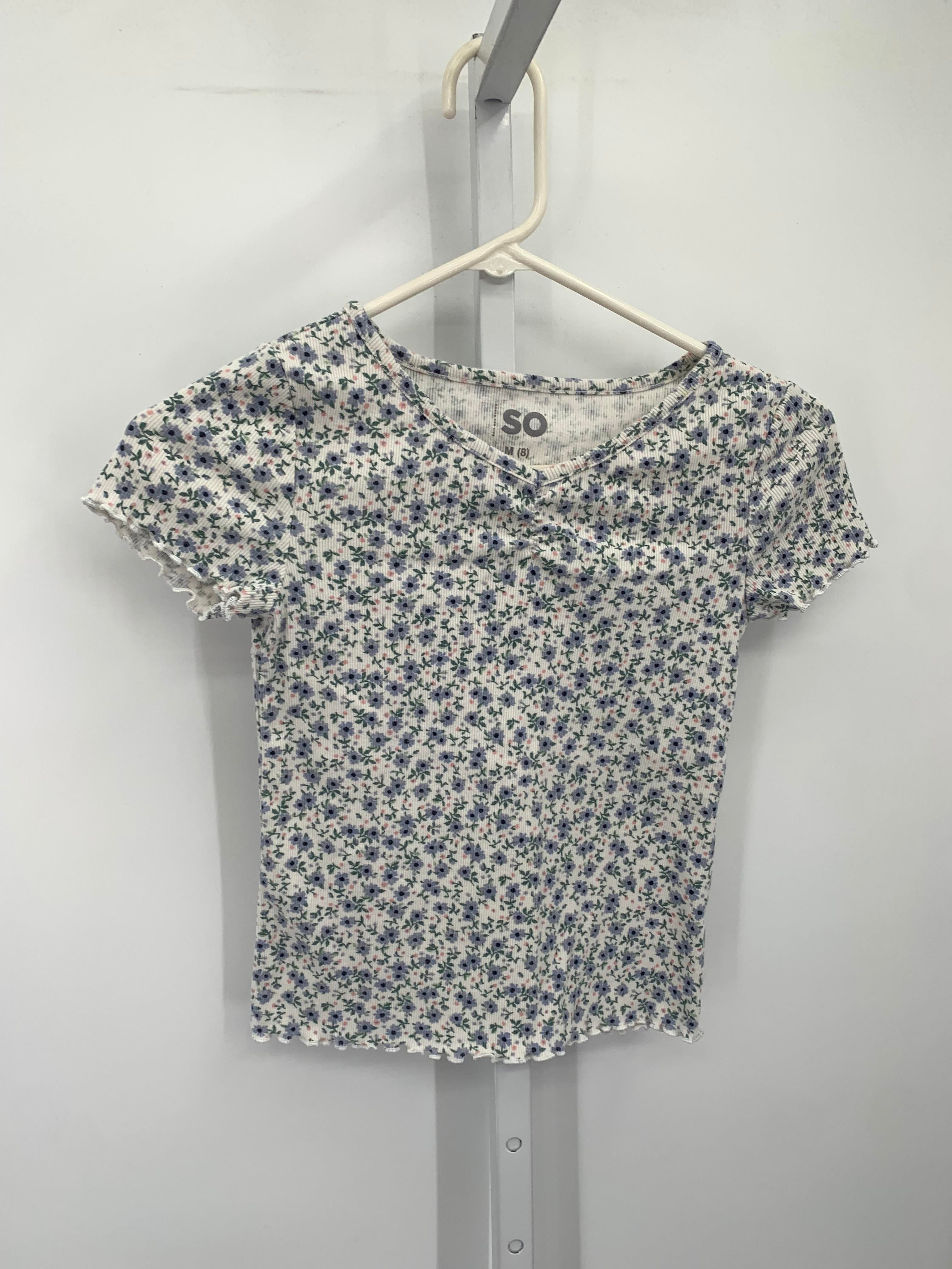 SO Size 8 Girls Short Sleeve Shirt