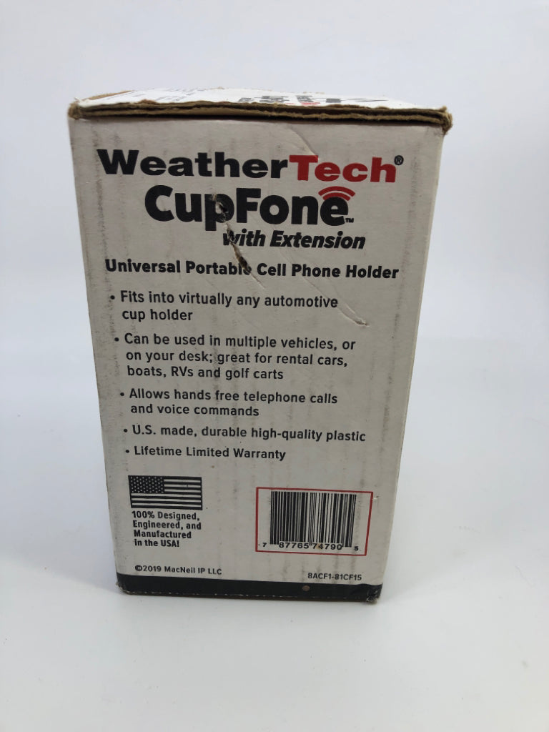 WEATHERTECH CUPFONE IN BOX.