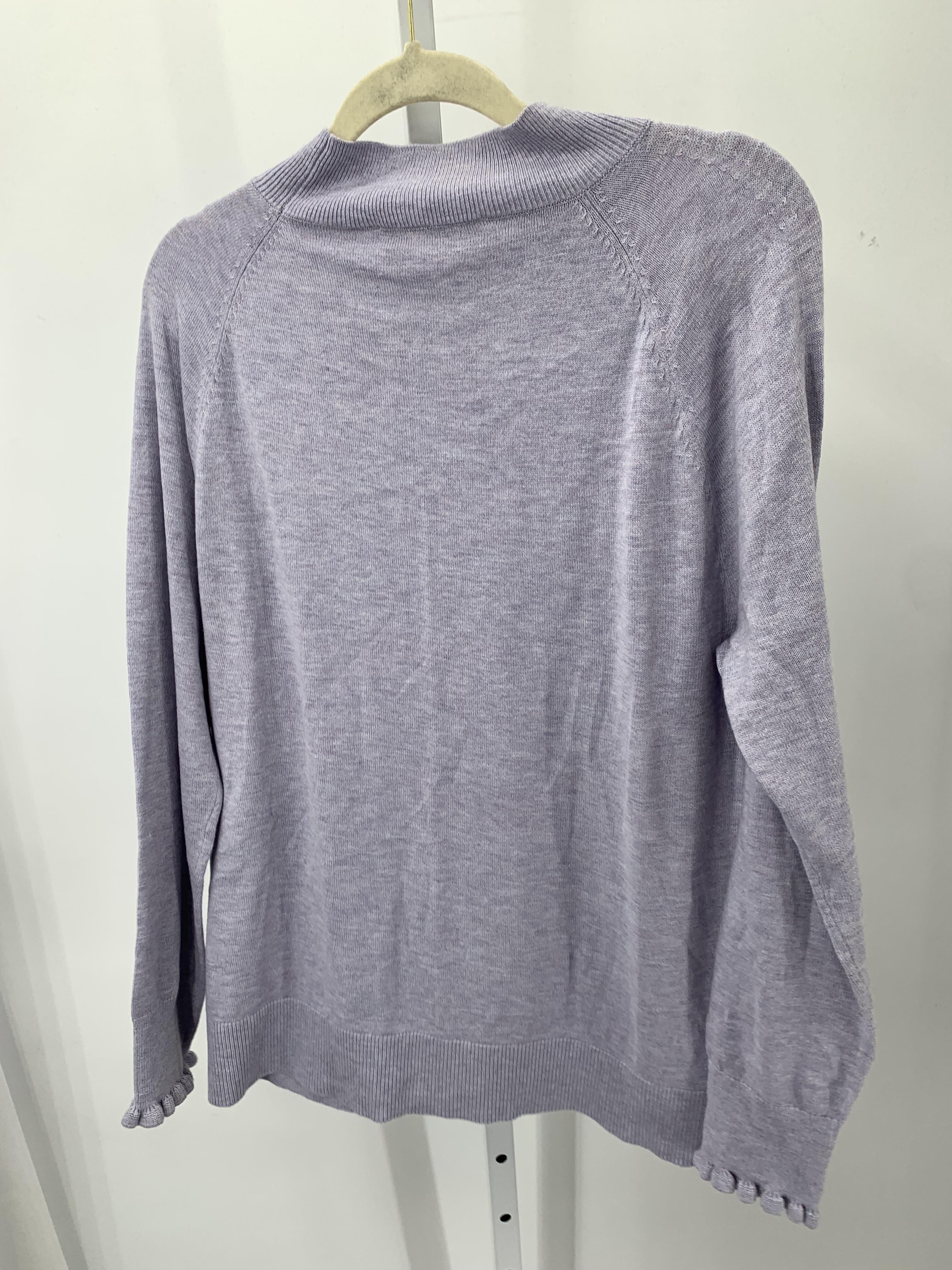 Loft Size Large Misses Long Slv Sweater