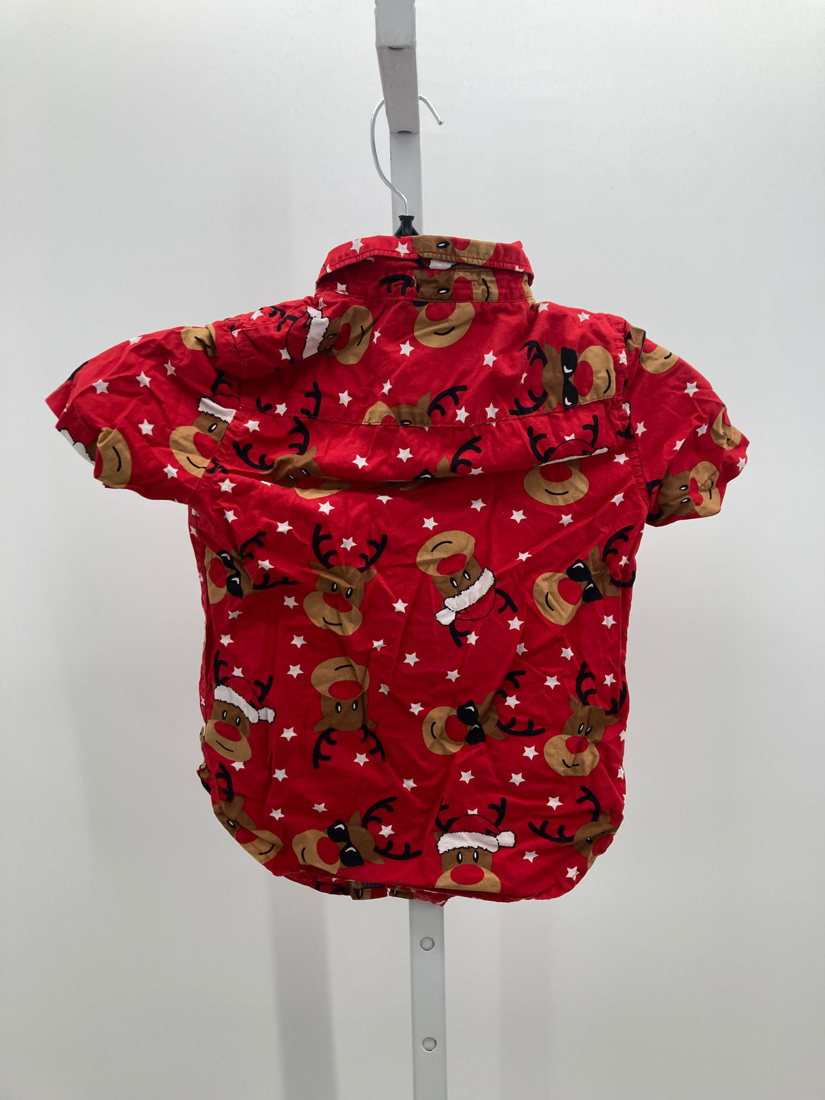 SHORT SLV SHIRT SANTA REINDEER