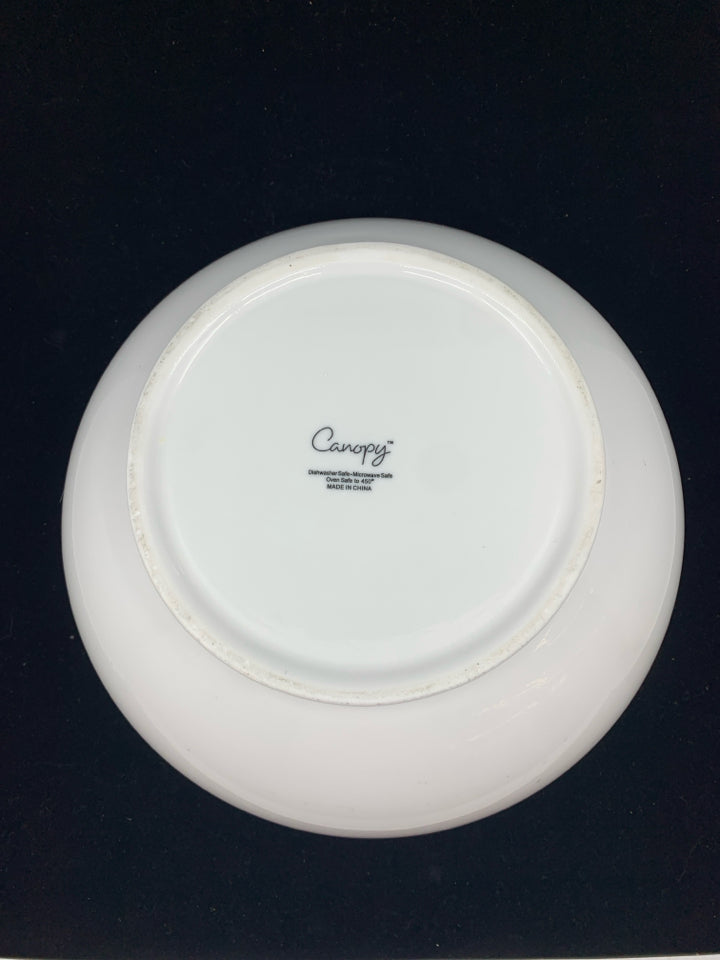 CANOPY HEAVY WHITE SALAD BOWL.