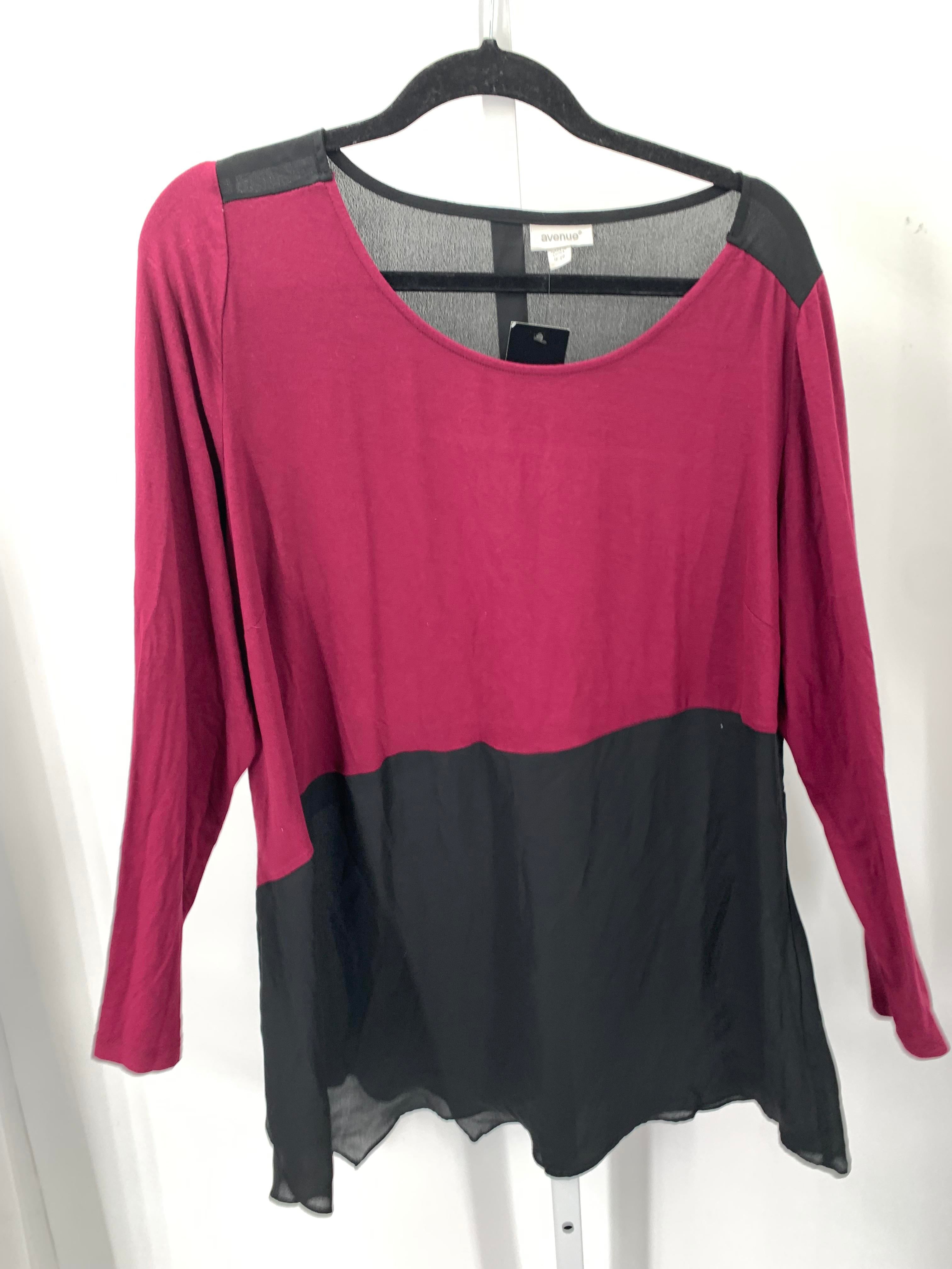 Avenue Size 18/20 W Womens Long Sleeve Shirt