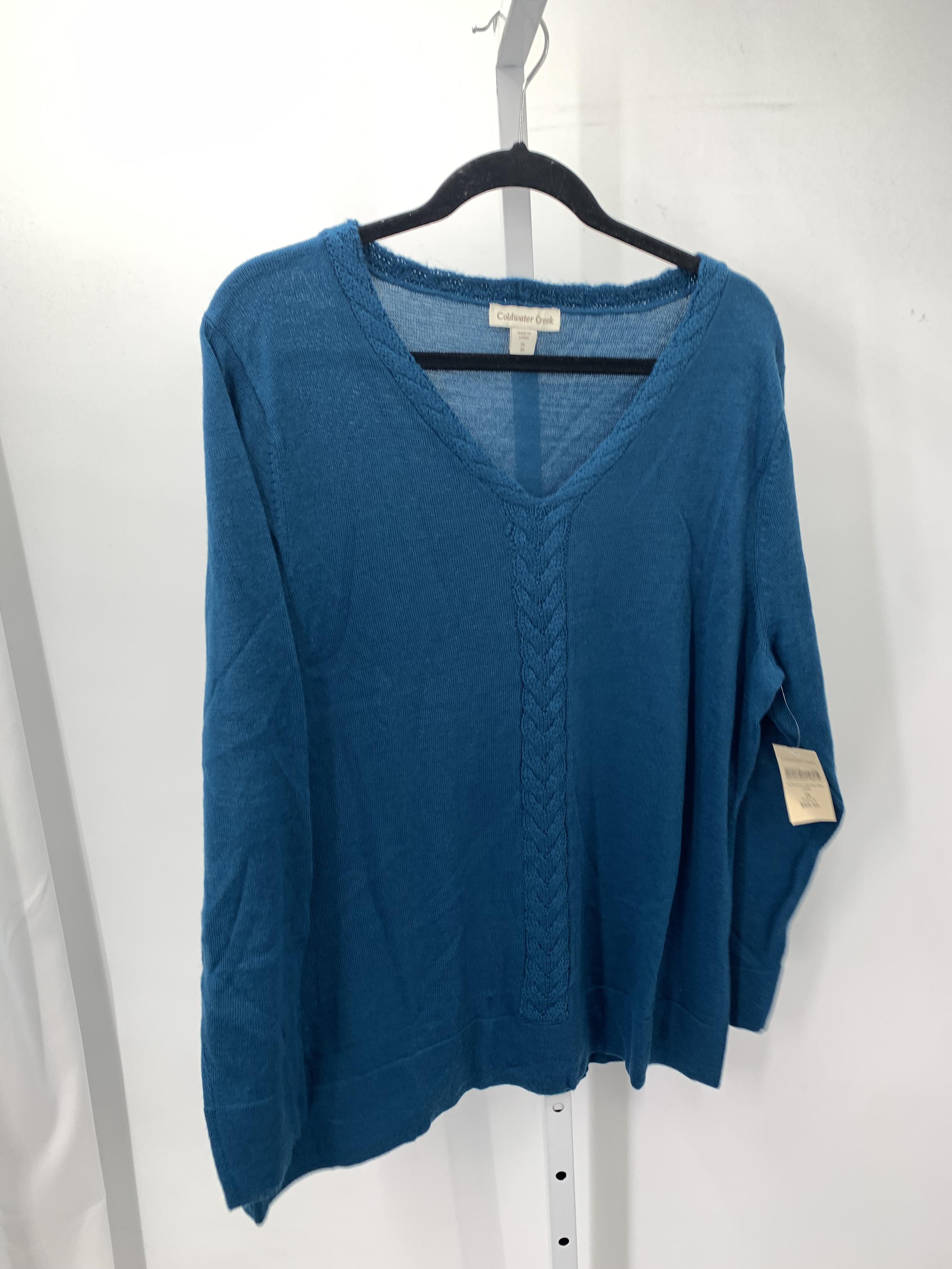 Coldwater Creek Size 1X Womens Long Slv Sweater