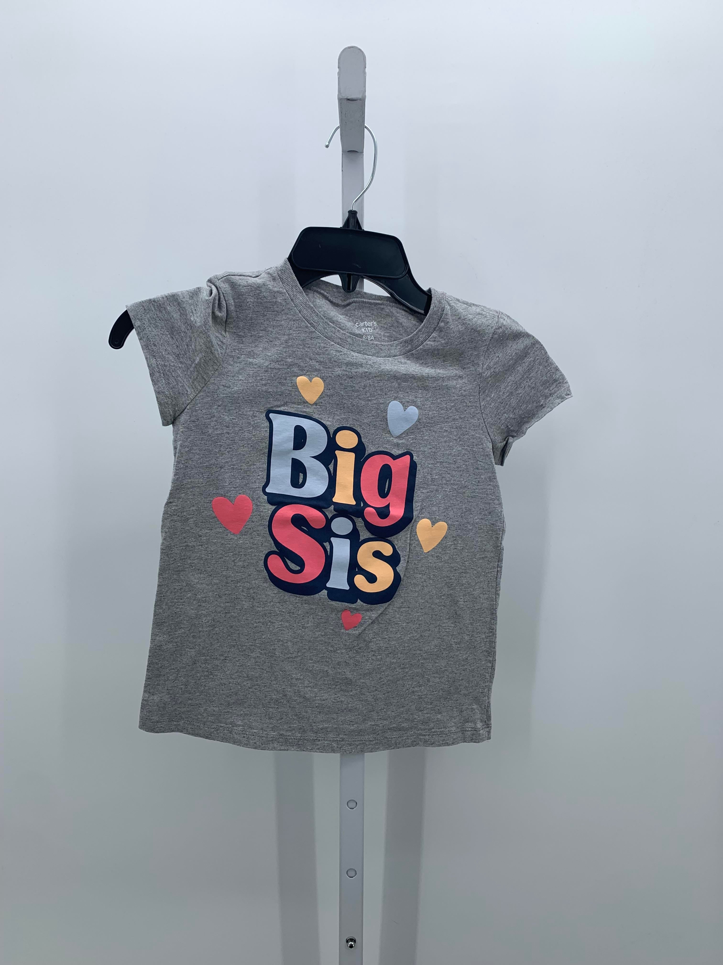 Carters Size 8 Girls Short Sleeve Shirt