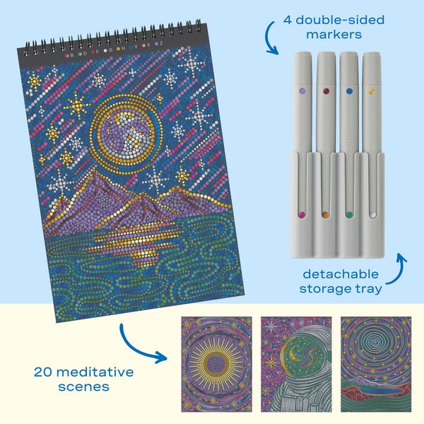 New FlowArt® - Dot-By-Letter, Into the Galaxy - Metallic Ink