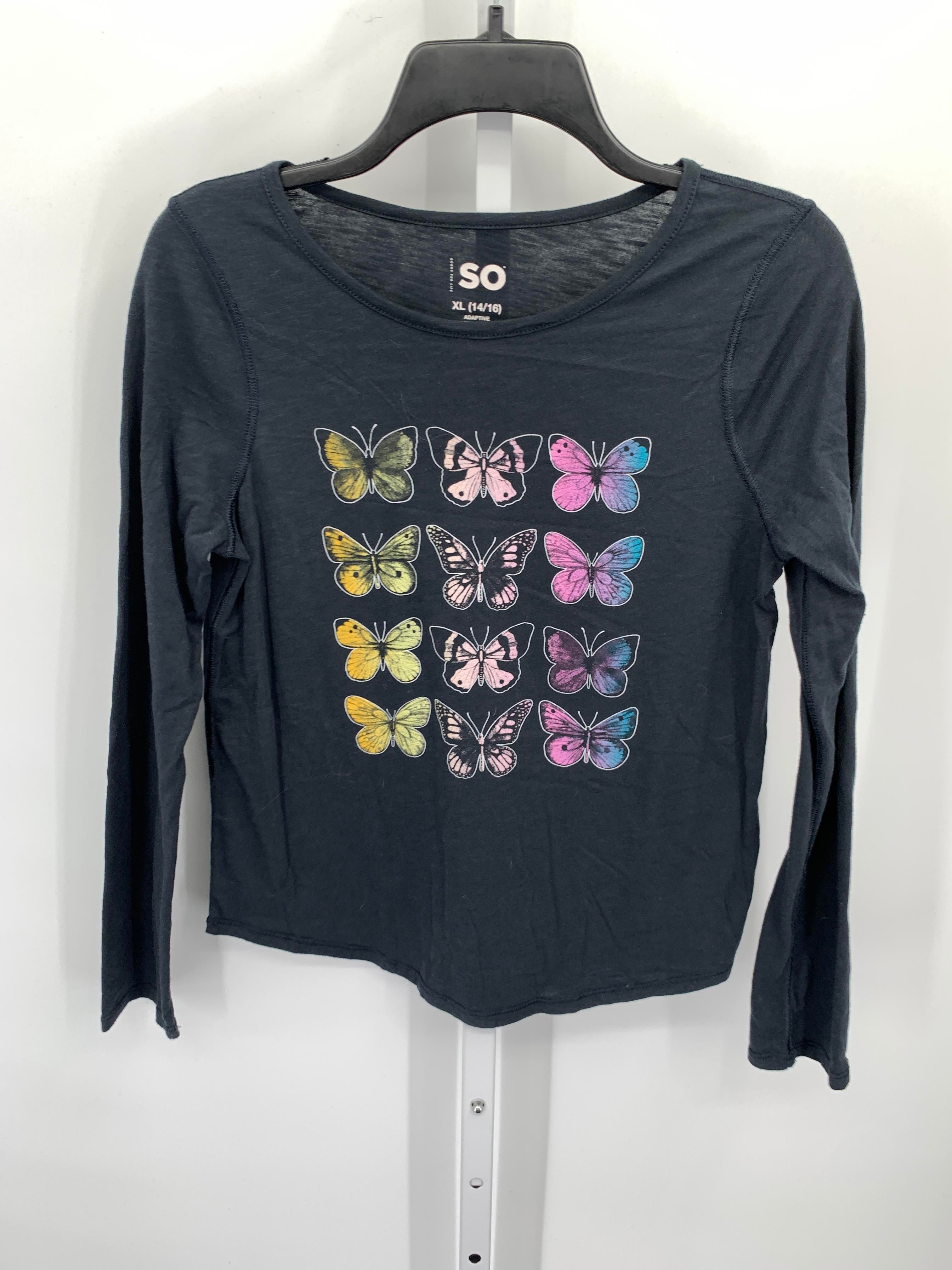 SO Size 14-16 Girls Long Sleeve Shirt