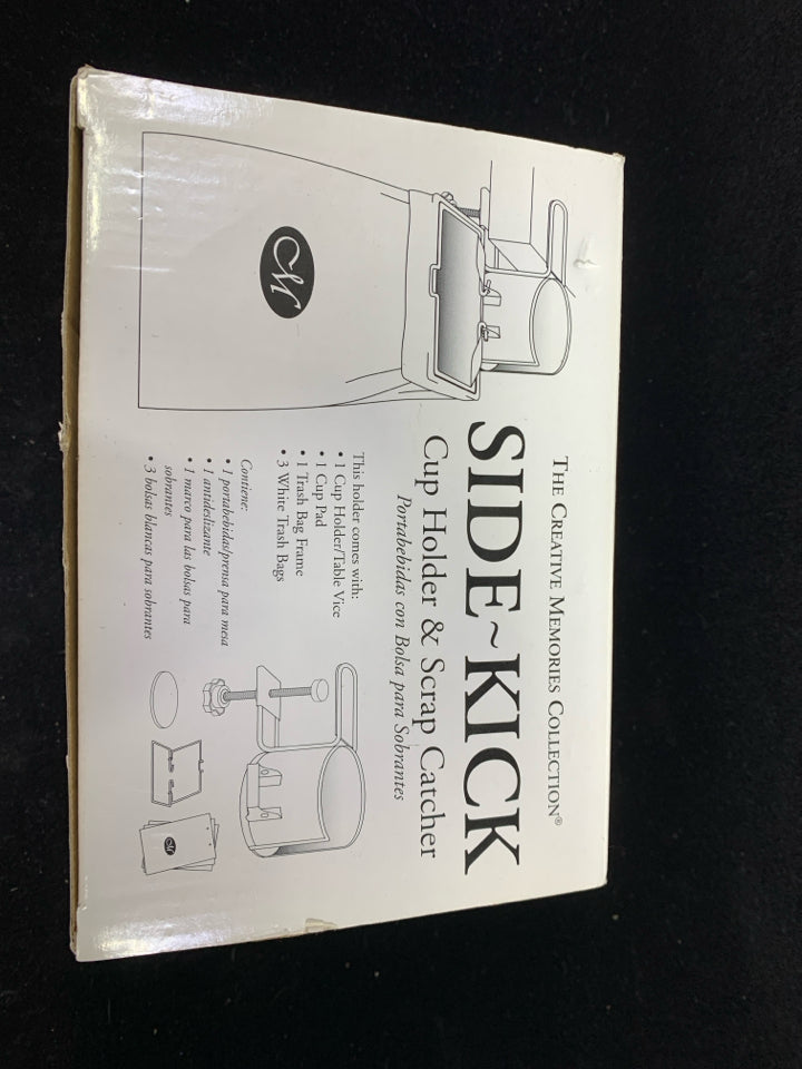 NIB SIDEKICK CUP HOLDER SCRAP CATCHER.