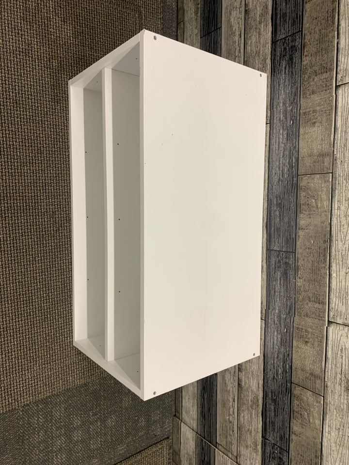 WHITE 2 TIER SHOE RACK.