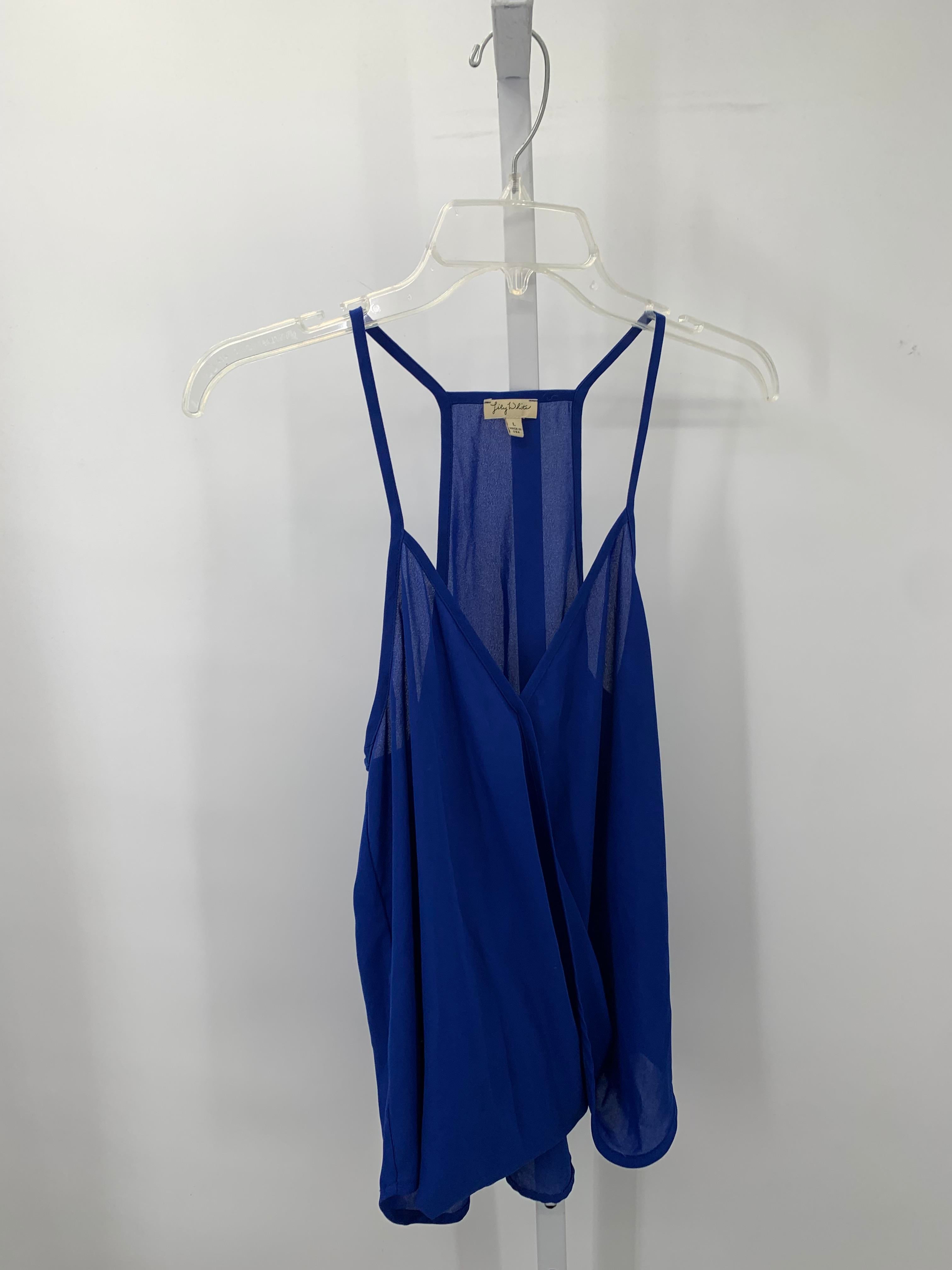 Lily White Size Large Juniors Sleeveless Shirt